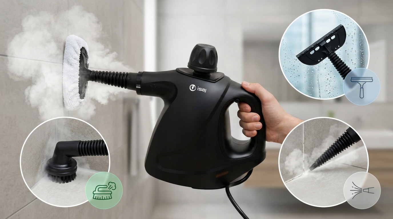 STEAM CLEANER 1050W FOR UPHOLSTERY OF WINDOW JOINTS ISAJ STRCL1 Brand ISAJ