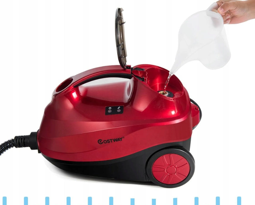 STEAM CLEANER 2000W STEAM CLEANER 19 ACCESSORIES DISINFECTION Dominant color red