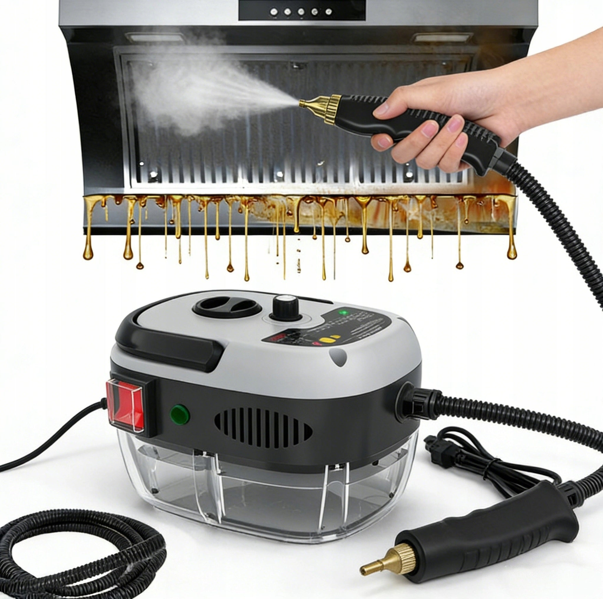 STEAM CLEANER 2500W HAND WASHER STEAM CLEANER SET WITH ECO ACCESSORIES