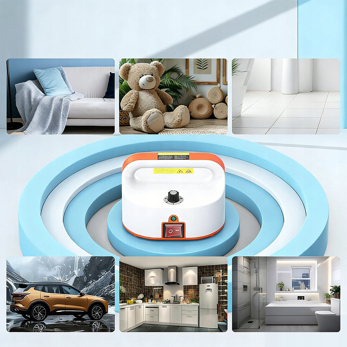 STEAM CLEANER 2500W HIGH PRESSURE FOR HOME CAR KITCHEN FLOORING AIR CONDITIONING Manufacturer code 6974715561993