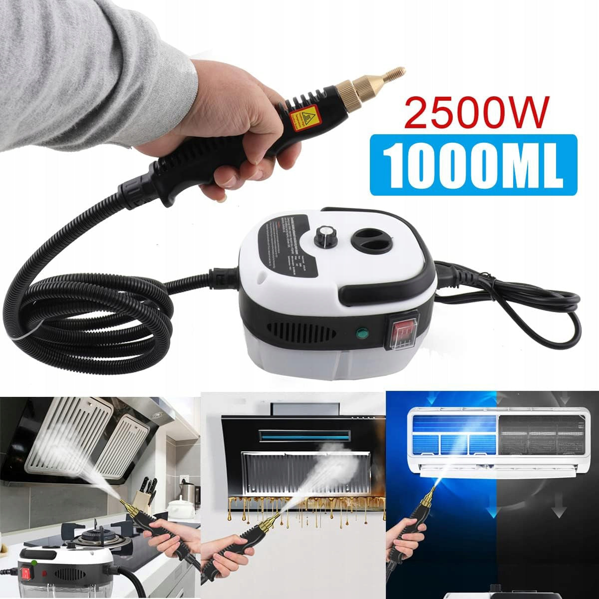 STEAM CLEANER, 2500W, PORTABLE HANDHELD STEAM CLEANER FOR STEAM CLEANING Packaging status original