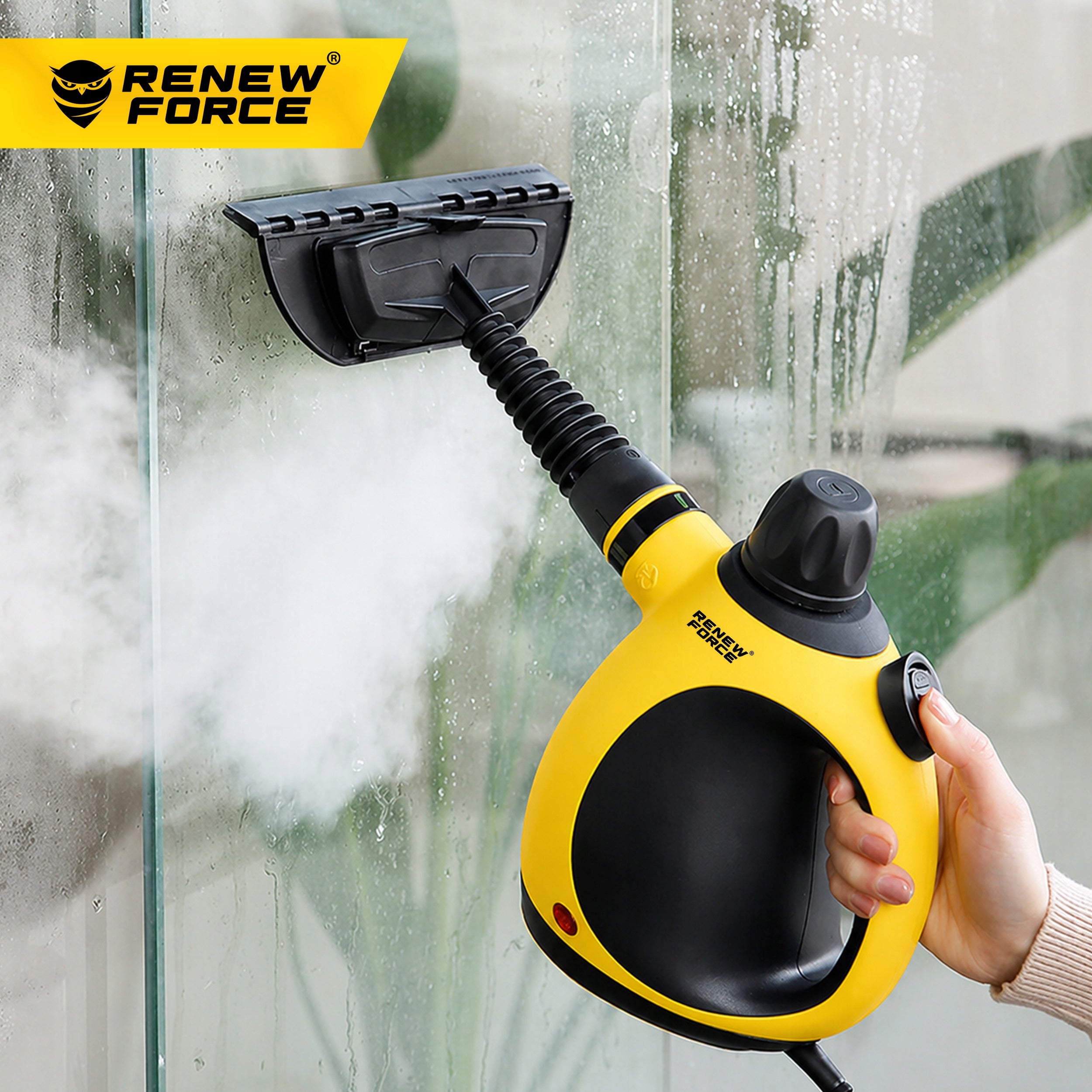 STEAM CLEANER 3 BAR POWER 1000W FOR UPHOLSTERY STAIN GROUT WINDOWS Packaging status original