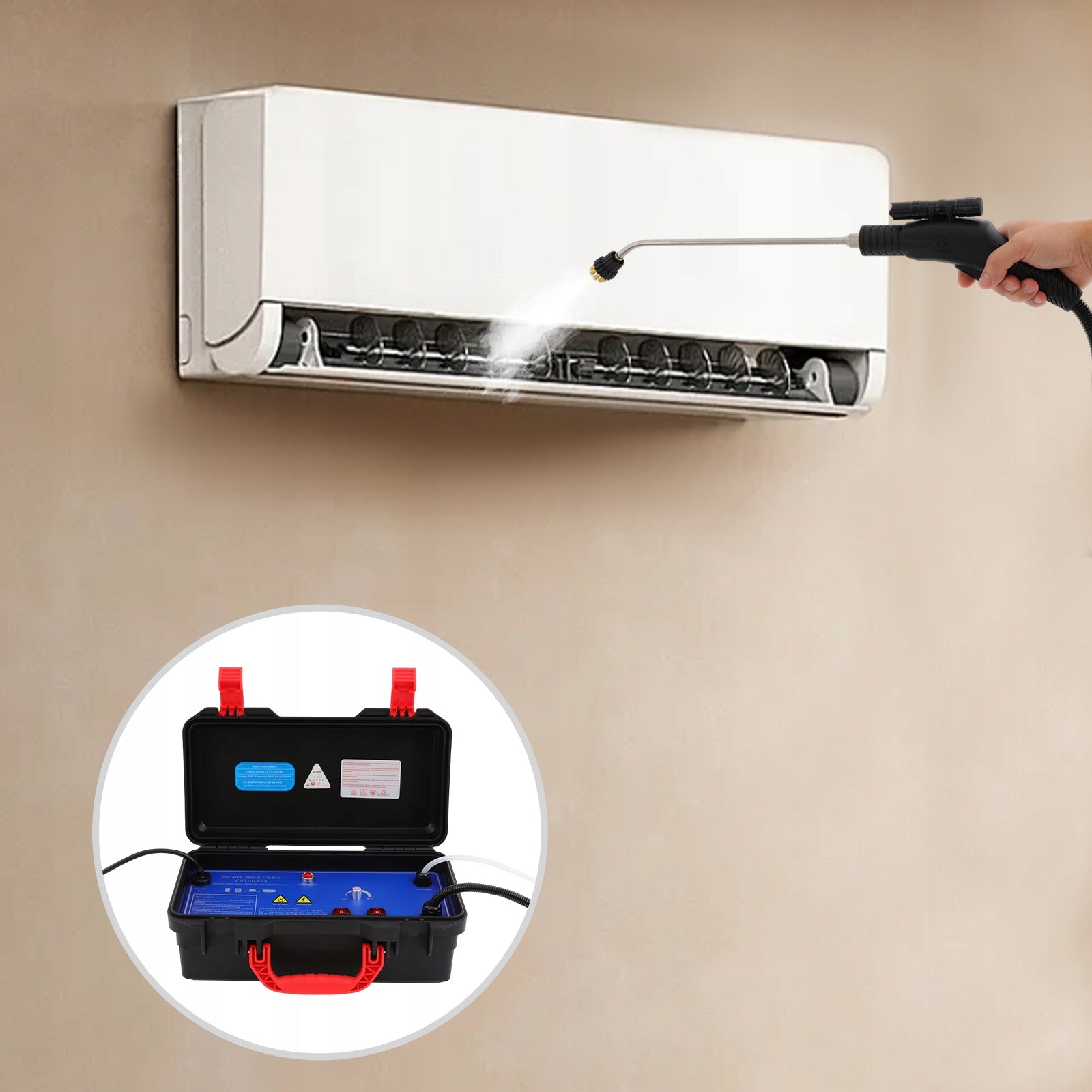 STEAM CLEANER 3000W 3.5BAR PRESSURE FOR KITCHEN/FURNITURE/FLOOR/CAR Maximum steam pressure 3.5 bar