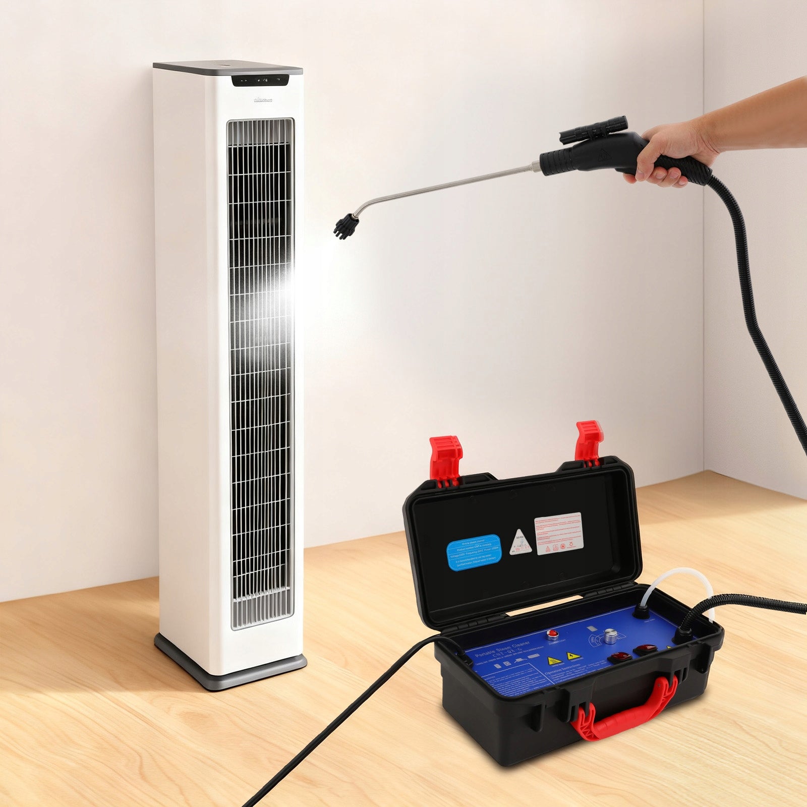 STEAM CLEANER 3000W 600KPA PRESSURE FOR KITCHEN/FURNITURE/FLOOR/CAR Packaging status original