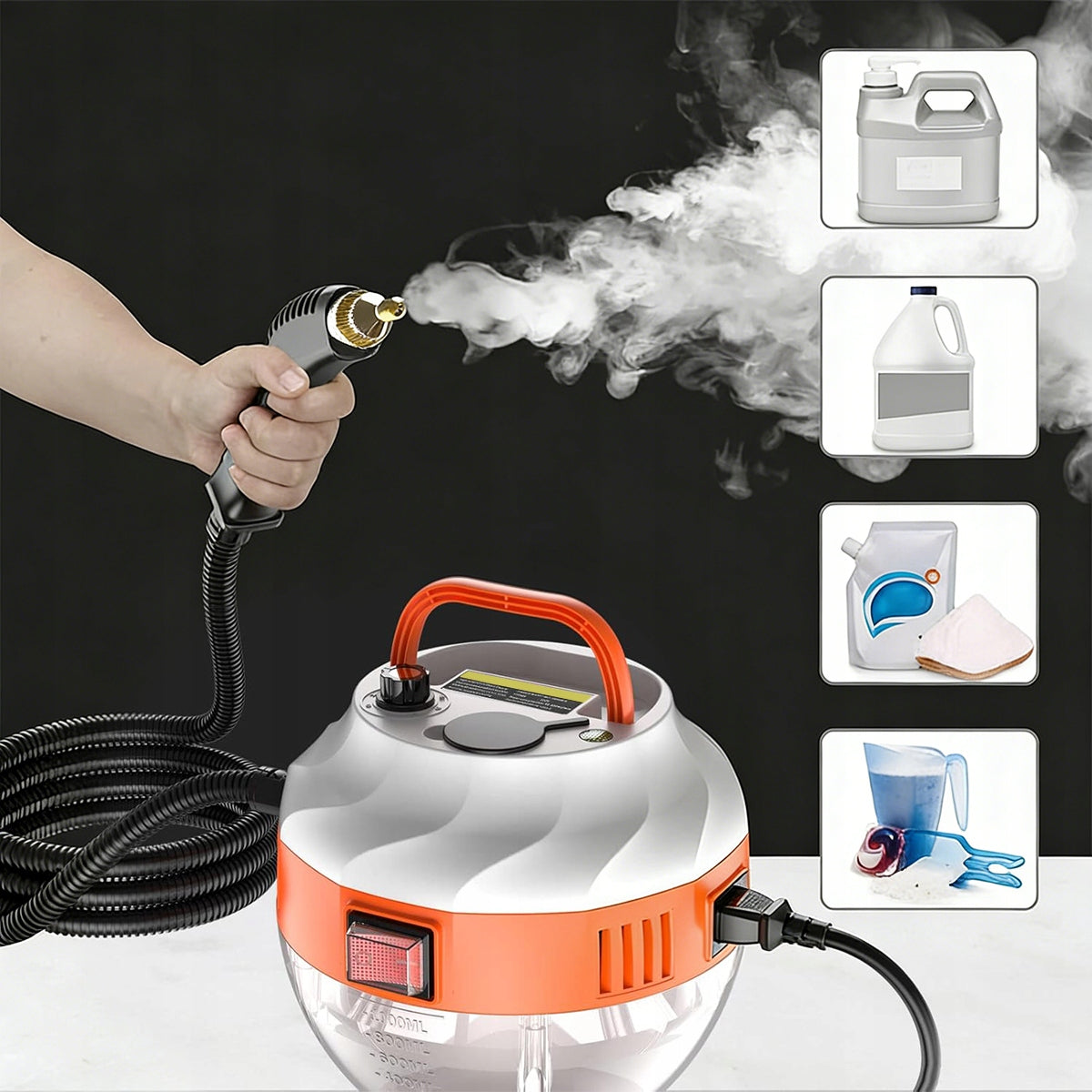 STEAM CLEANER 3800W HAND WASHER STEAM CLEANER KIT WITH ACCESSORIES Brand no brand