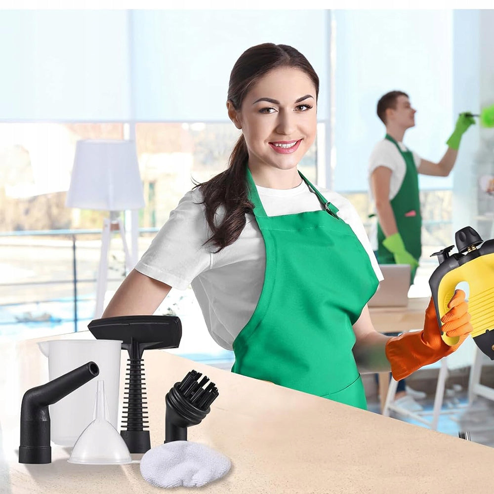 STEAM CLEANER 9 ACCESSORIES SET FOR VARIOUS CLEANING TASKS 1000W Power 1000 W