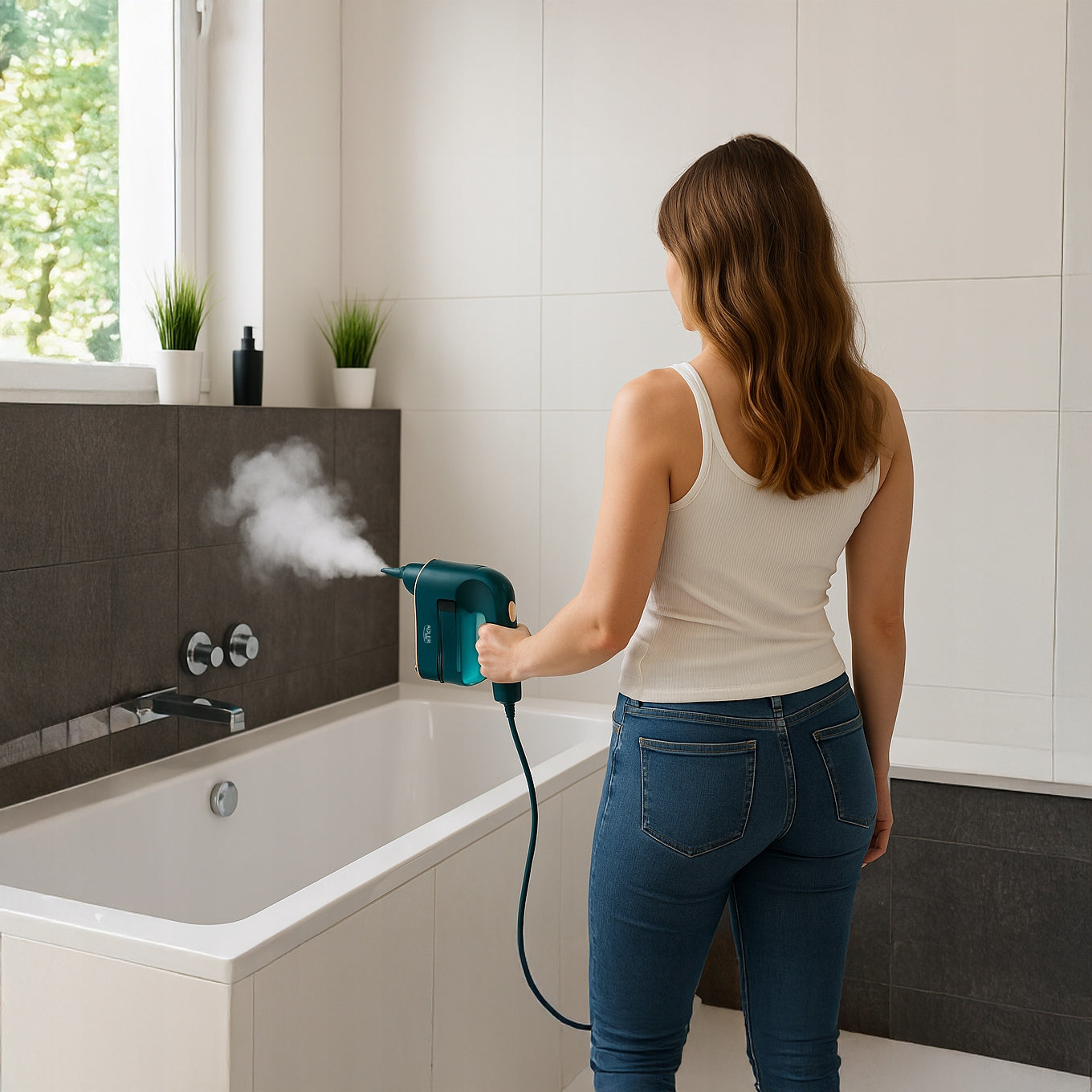 STEAM CLEANER ELECTRIC MOP STEAM CLEANER FOR GROUT WINDOWS 1200W Maximum steam pressure 3 bar