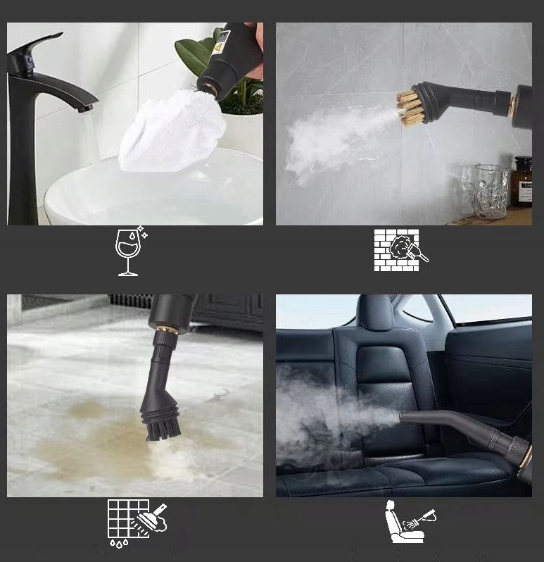 STEAM CLEANER FOR CAR WINDOWS UPHOLSTERY GROUT STEAMER PRESSURE MOP Model BC
