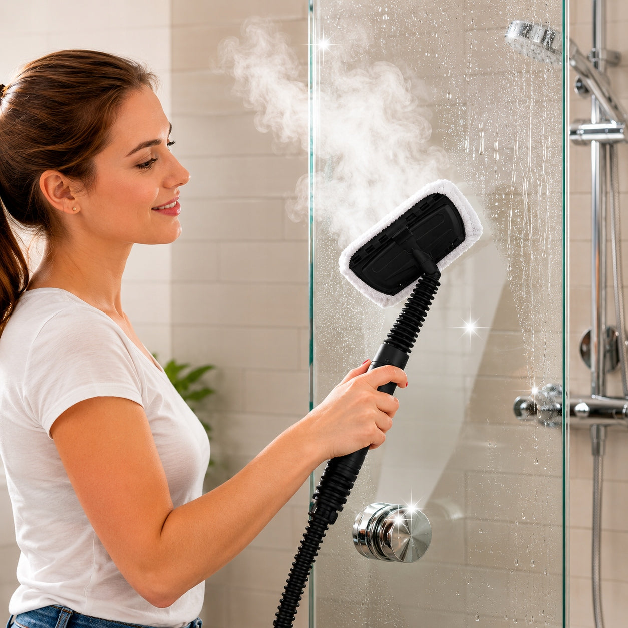 STEAM CLEANER GROUT WINDOW CLEANER MANUAL STEAMER 3,5 BAR 1200W Power 1200 W