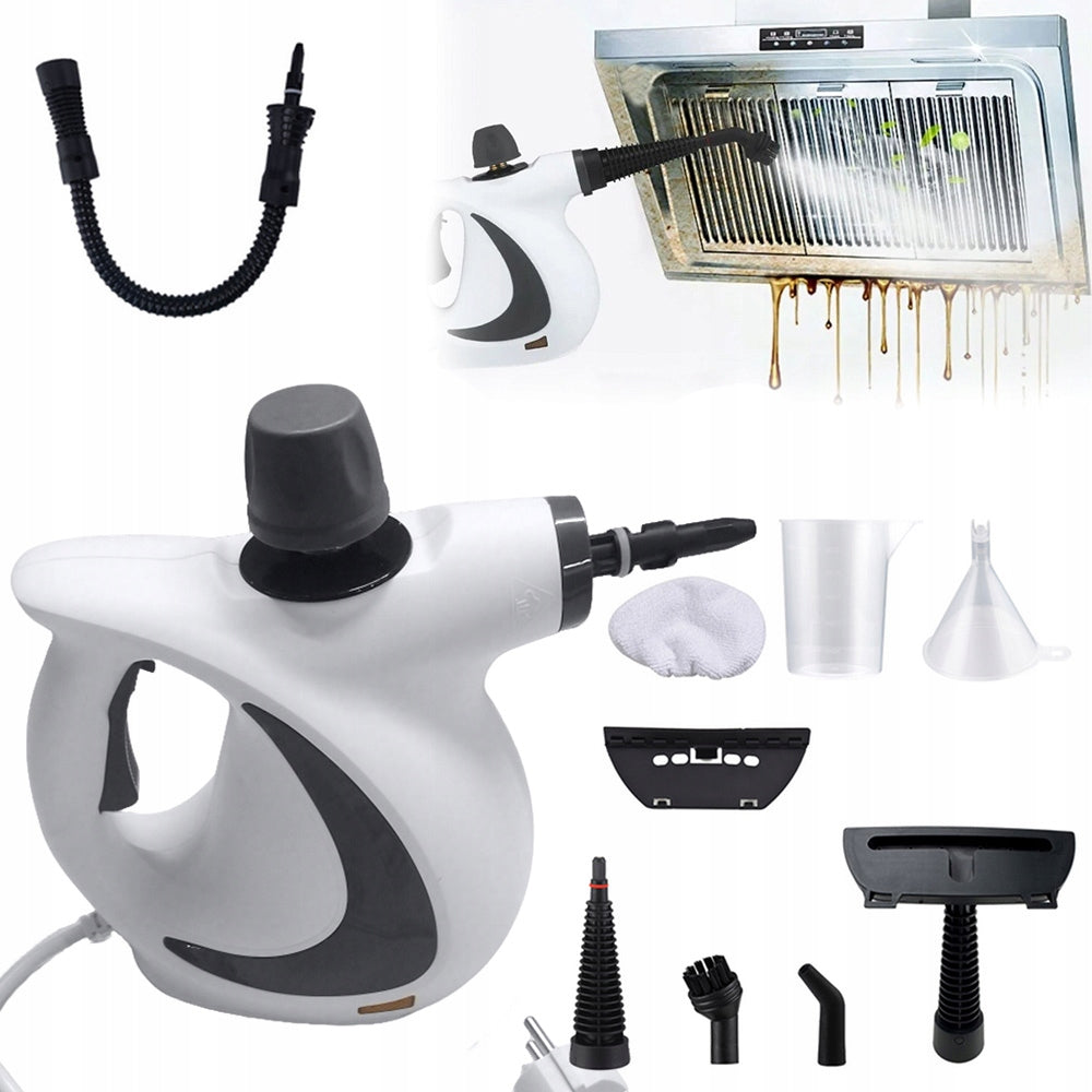 STEAM CLEANER HANDHELD STEAM MOP UPHOLSTERY GROUT WINDOW CLEANER SET 1050W