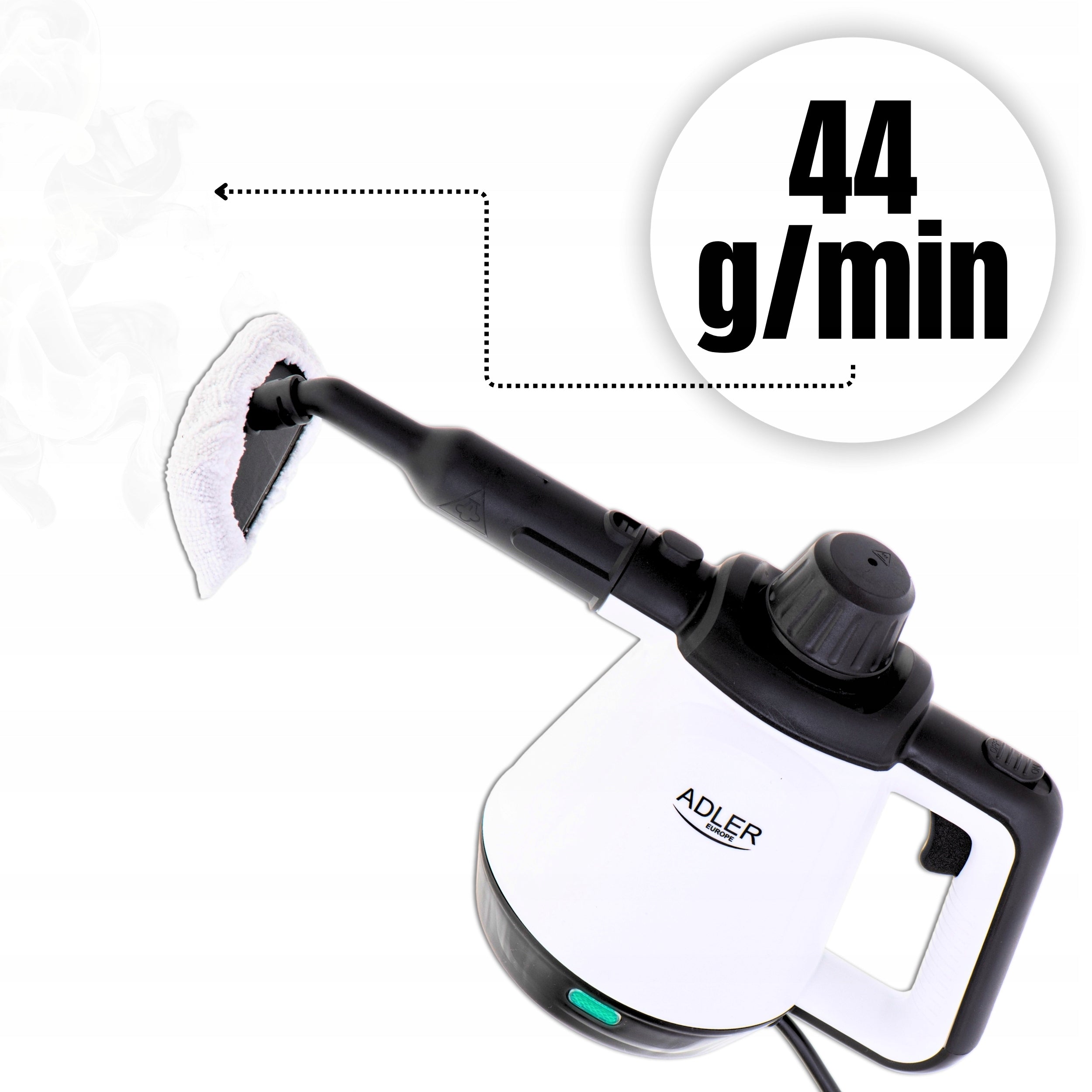 STEAM CLEANER HANDHELD STEAM MOP UPHOLSTERY GROUT WINDOW CLEANER SET 2000W Power 2000 W