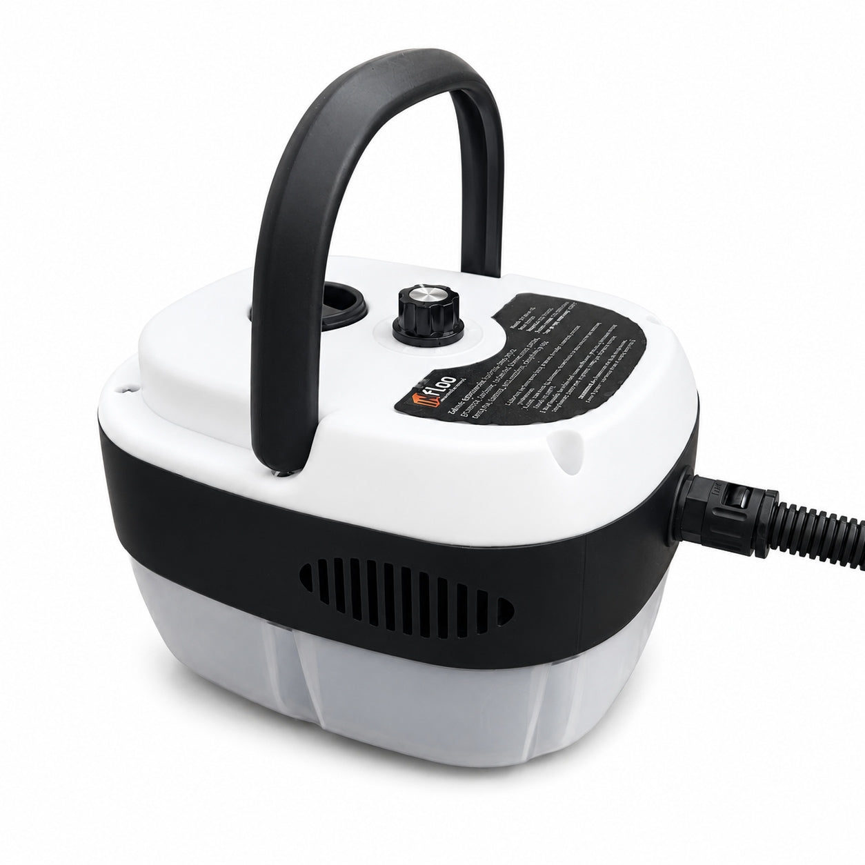 STEAM CLEANER INfloo 2500W 6DEGREES STEAM 1.2L FOR KITCHEN BATHROOM WINDOW FLOORS Dominant color white