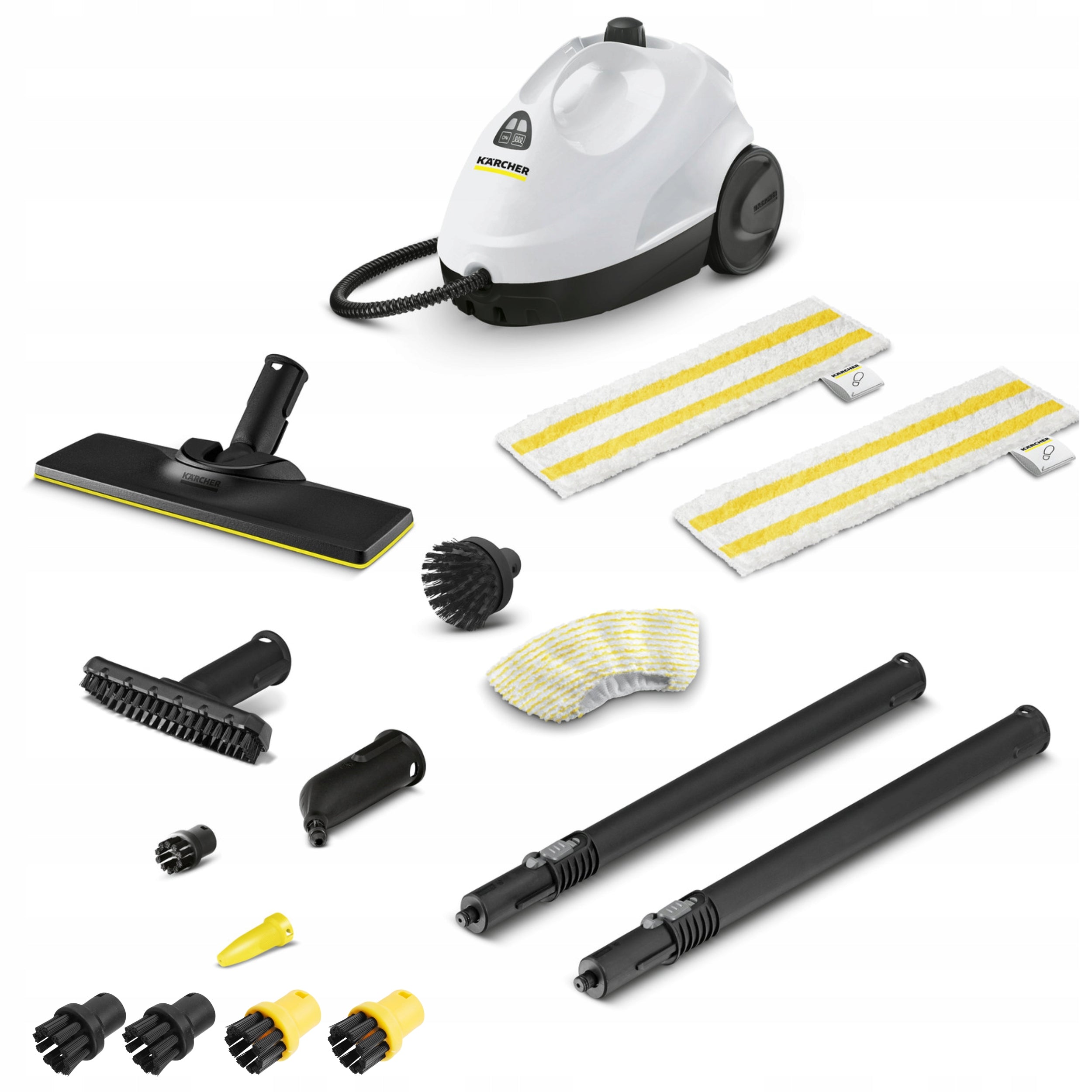 STEAM CLEANER KARCHER SC 2 EASYFIX STEAM MOP STEAMER + 4 BRUSHES