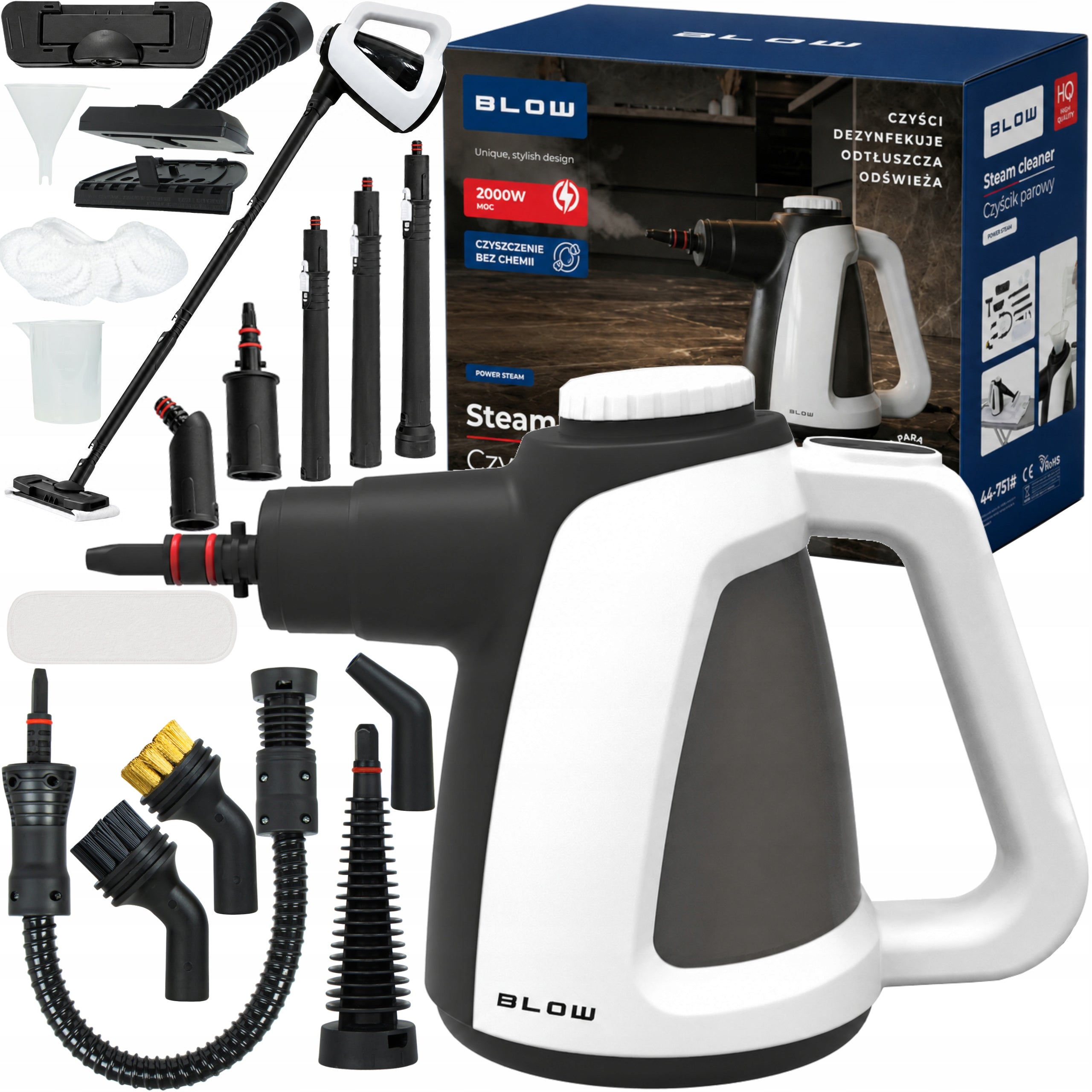 STEAM CLEANER PRESSURE CLEANER FOR GROUT UPHOLSTERY STEAM MOP STEAMER 3m