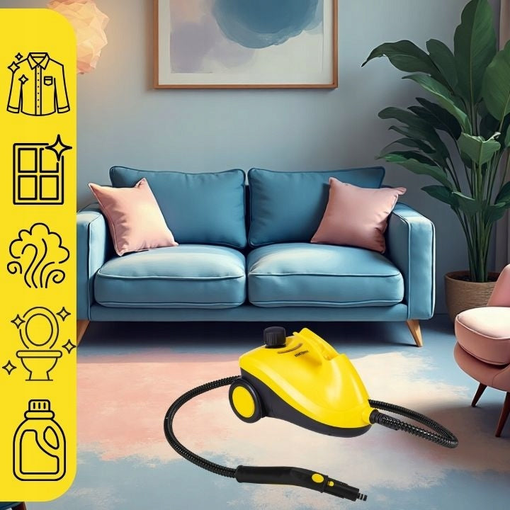 STEAM CLEANER PRESSURE CLEANER FOR GROUT UPHOLSTERY WINDOWS STEAMER POWER 2500W Power 2500 W