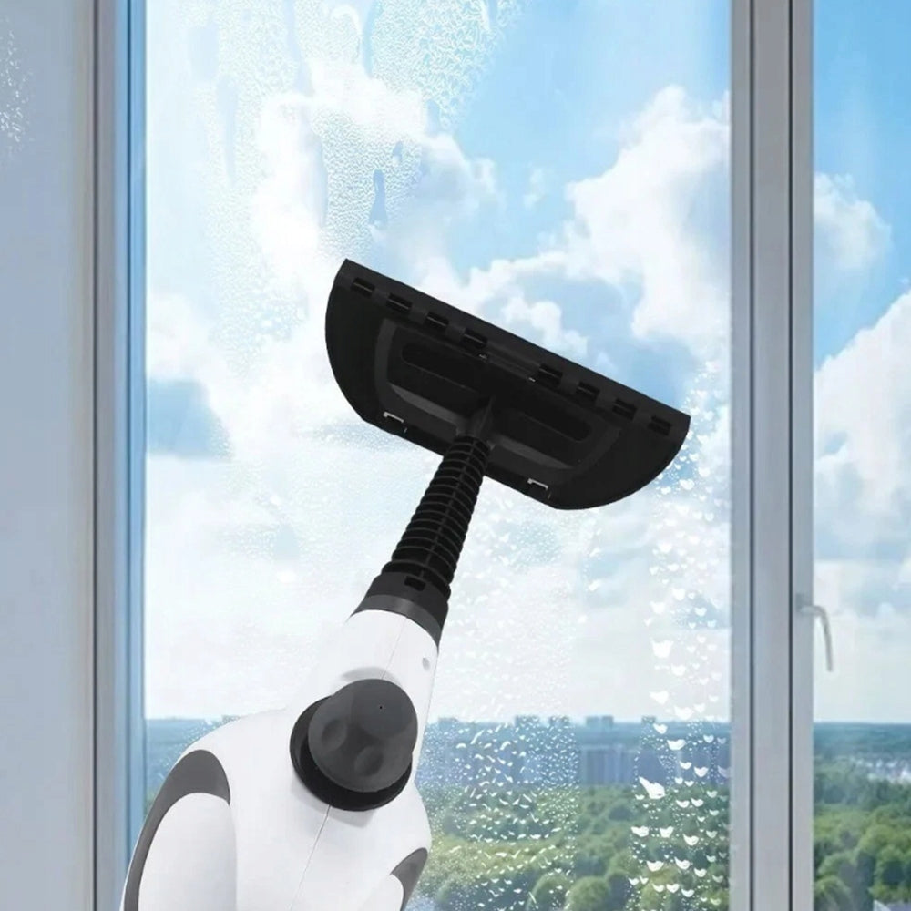 STEAM CLEANER PRESSURE STEAM CLEANER GROUT UPHOLSTERY WINDOW STEAMER Dominant color white