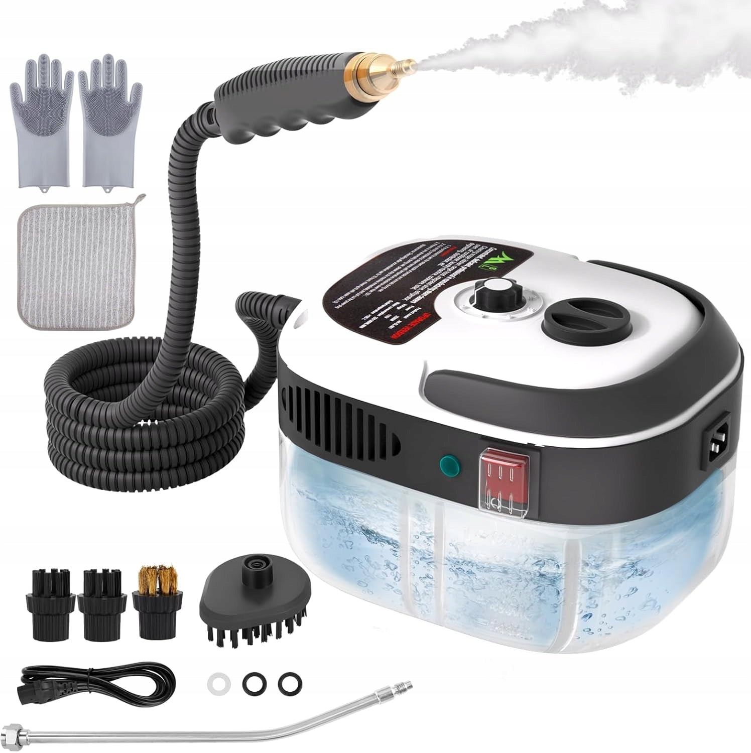 STEAM CLEANER STEAM MOP STEAMER STRONG 2500W SET FOR WINDOW GROUT TRAY Model Ręczny myjka parowa