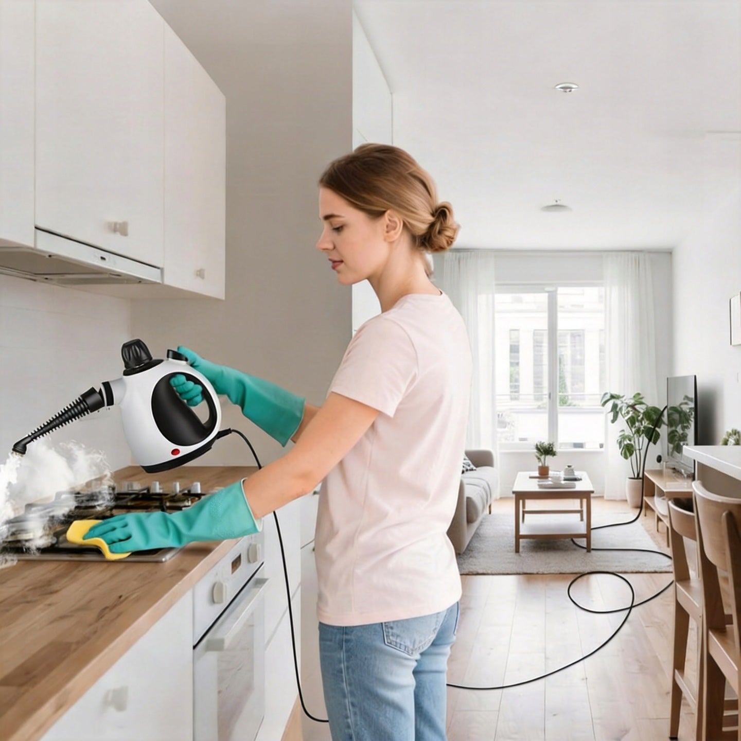 STEAM CLEANER STEAMER 1050W SET OF 15 ADDITIVES Brand no brand