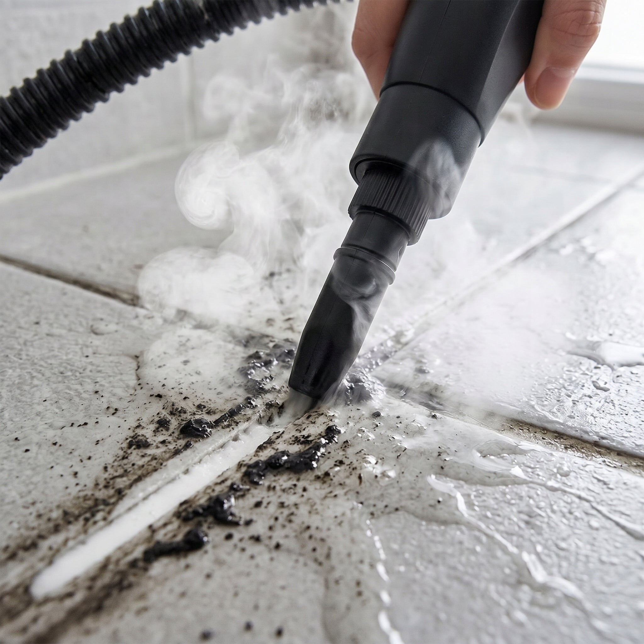 STEAM CLEANER TIPS FOR CAR GROUT WINDOWS 2500W SET WITH TIPS Dominant color white
