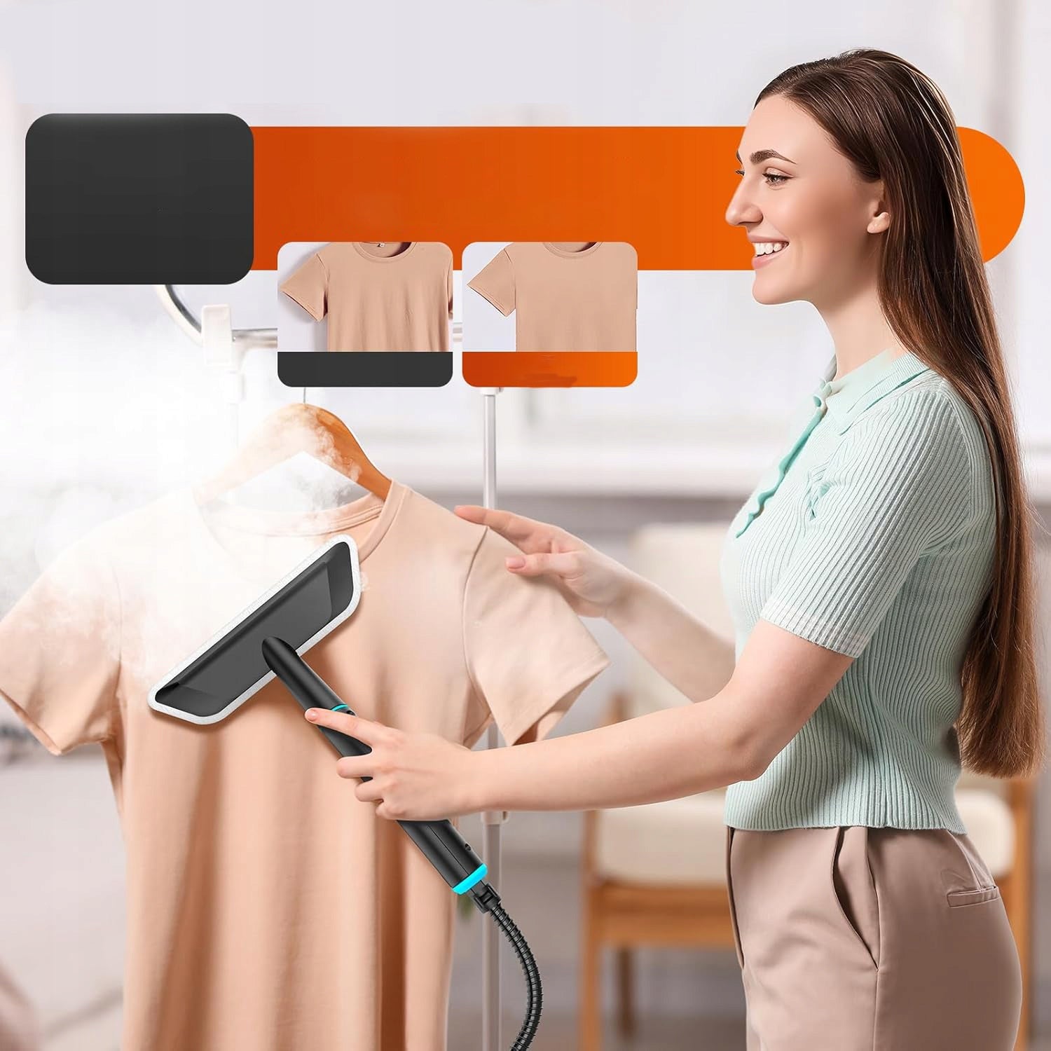 STEAM CLEANER WINDOW CLEANER STEAMER 4 BAR 1250ML 2500W+1.5M STEAM HOSE Power 2500 W