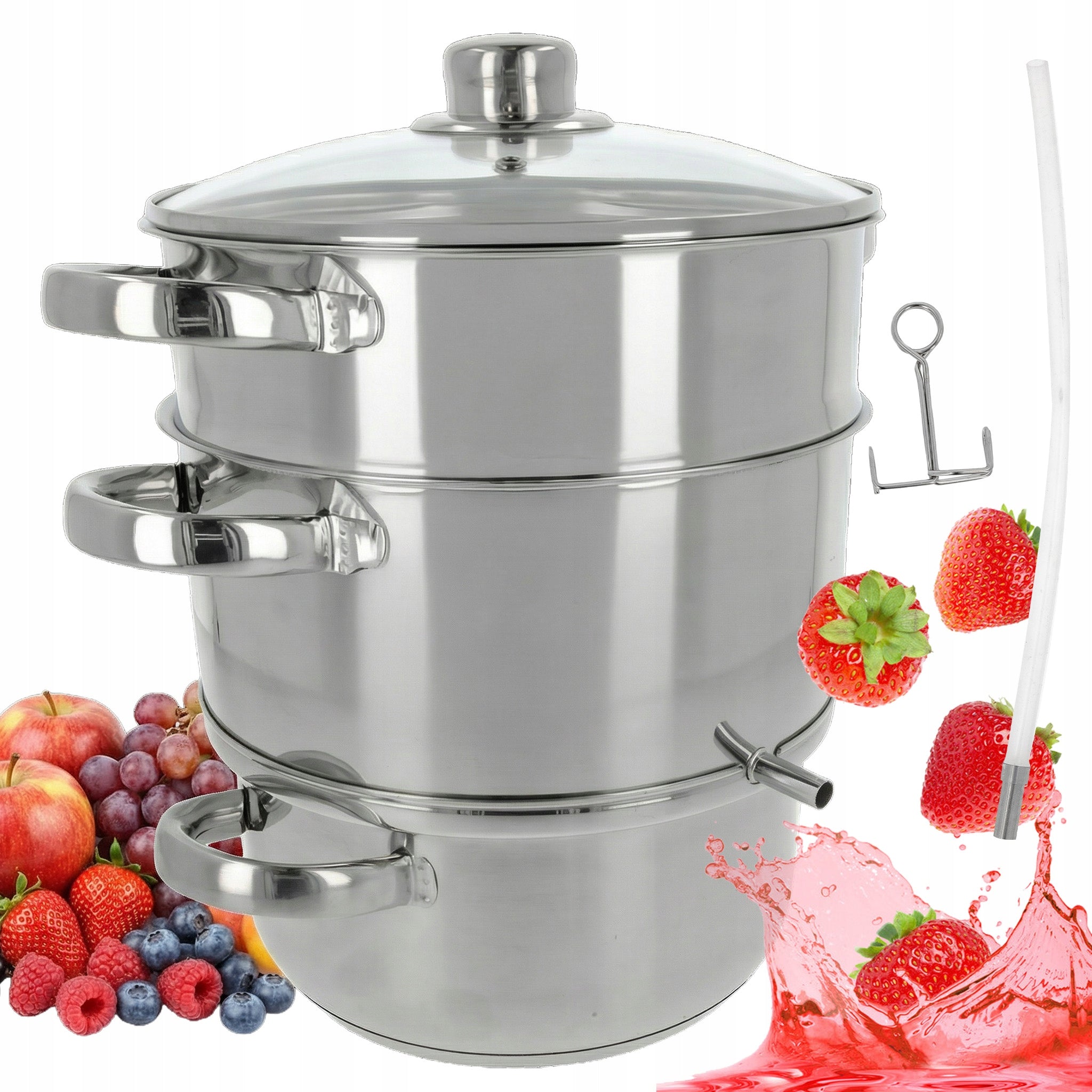 STEAM JUICER 6L STEAMING POT 4 EL. FOR FRUITS AND VEGETABLES