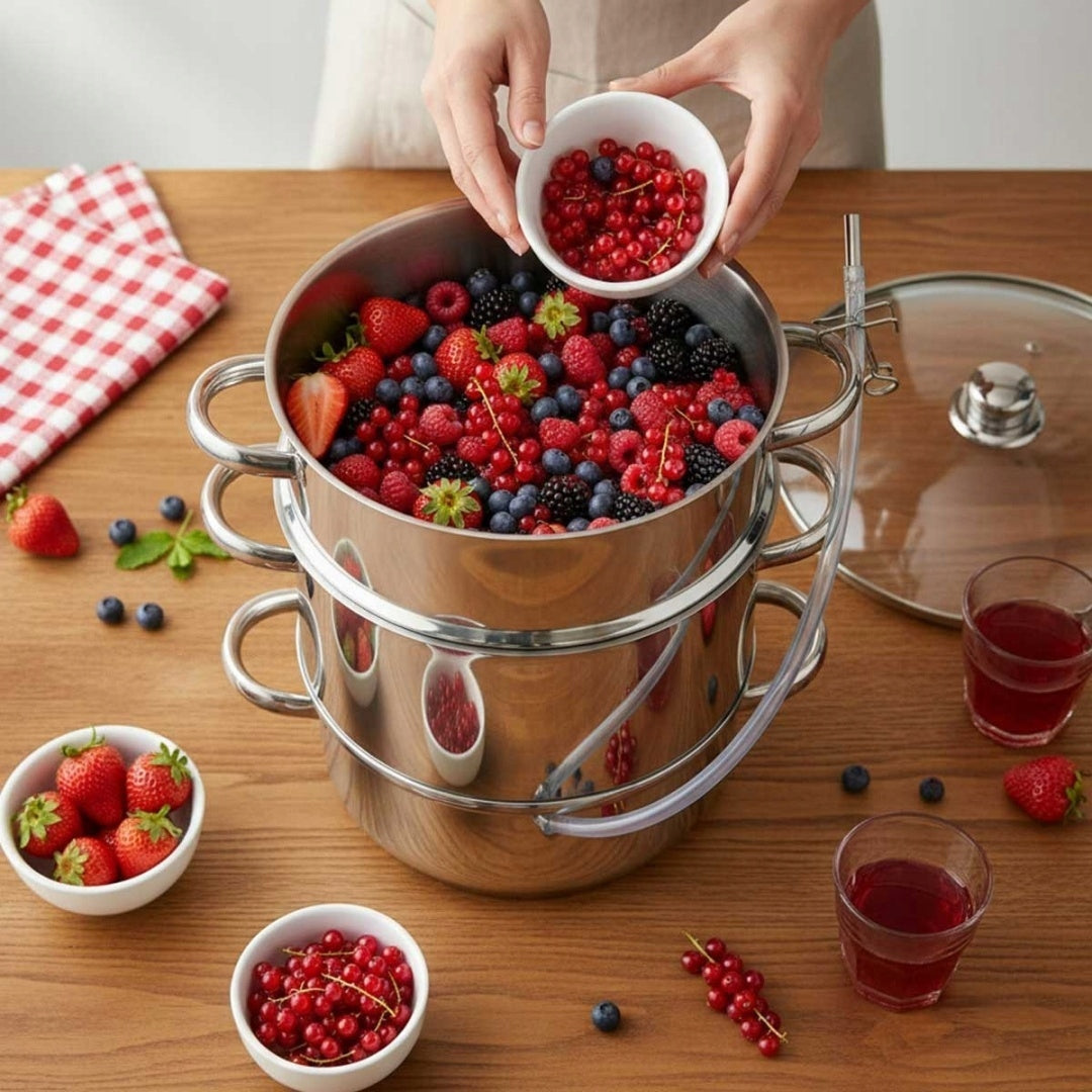 STEAM JUICER STAINLESS STEEL 8L INDUCTION GAS CERAMIC BPA FREE POT Manufacturer code 5907881280017