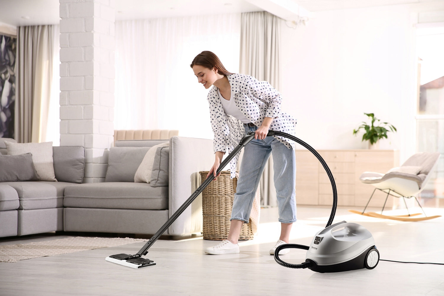 STEAM MOP MULTIFUNCTIONAL Steam Cleaner SteamClean 4 bar 2000W Manufacturer code TE-190