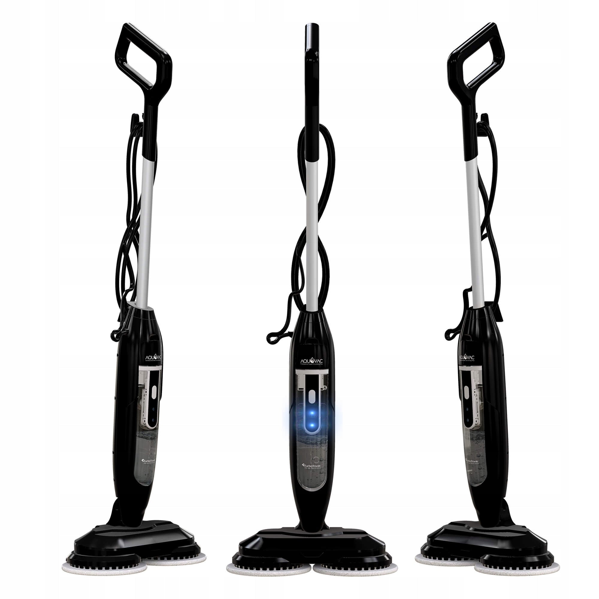 STEAM MOP ROTARY STEAM CLEANER 1200W 110°C MICROFIBER WASH PADS Packaging status original