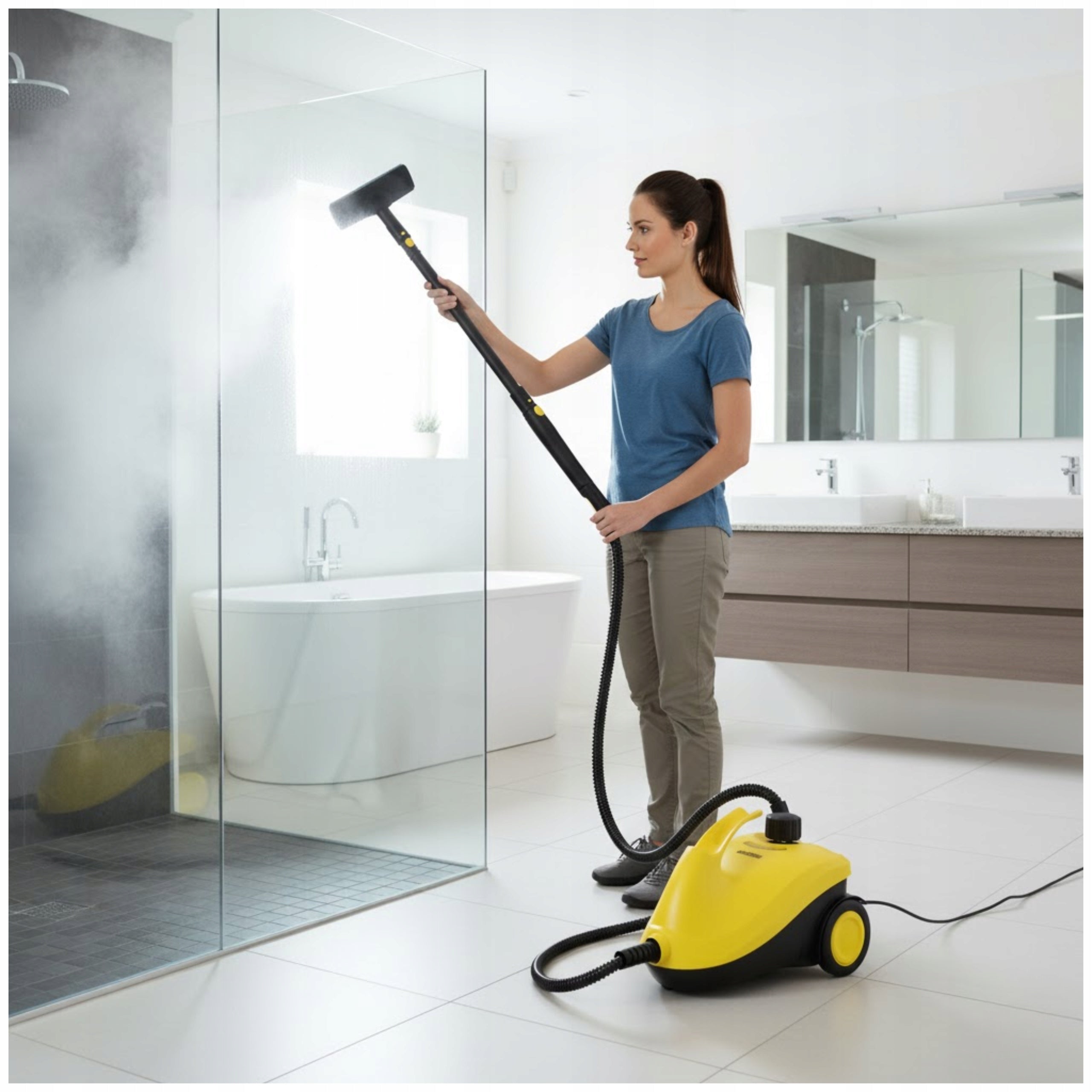STEAM MOP STEAM CLEANER 2L GROUT WINDOW CLEANER 2500W VACUUM CLEANER STEAMER Manufacturer code MYJKA PAROWA MOP DUŻY ZESTAW PAROWY