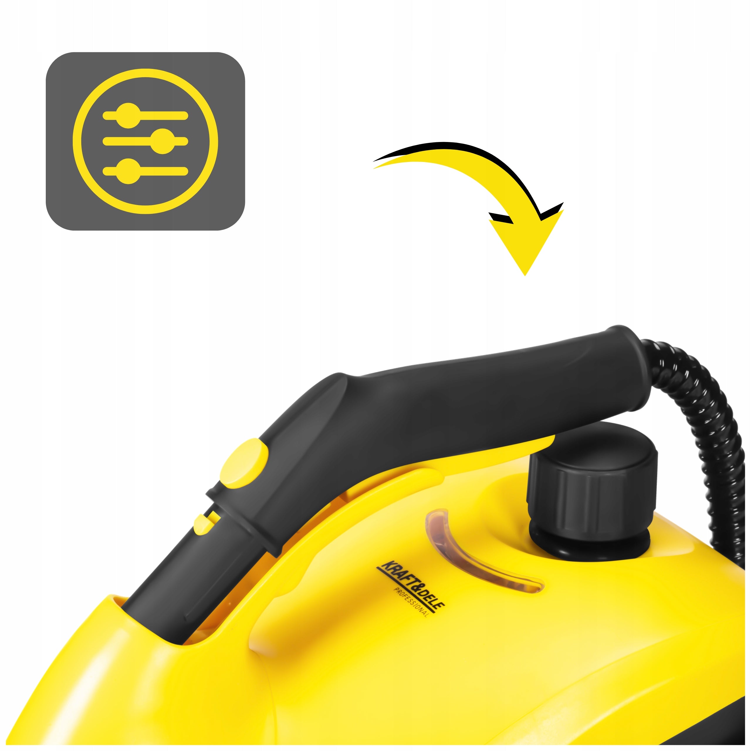 STEAM MOP STEAM CLEANER 2L GROUT WINDOW CLEANER 2500W VACUUM CLEANER STEAMER Maximum steam pressure 4 bar