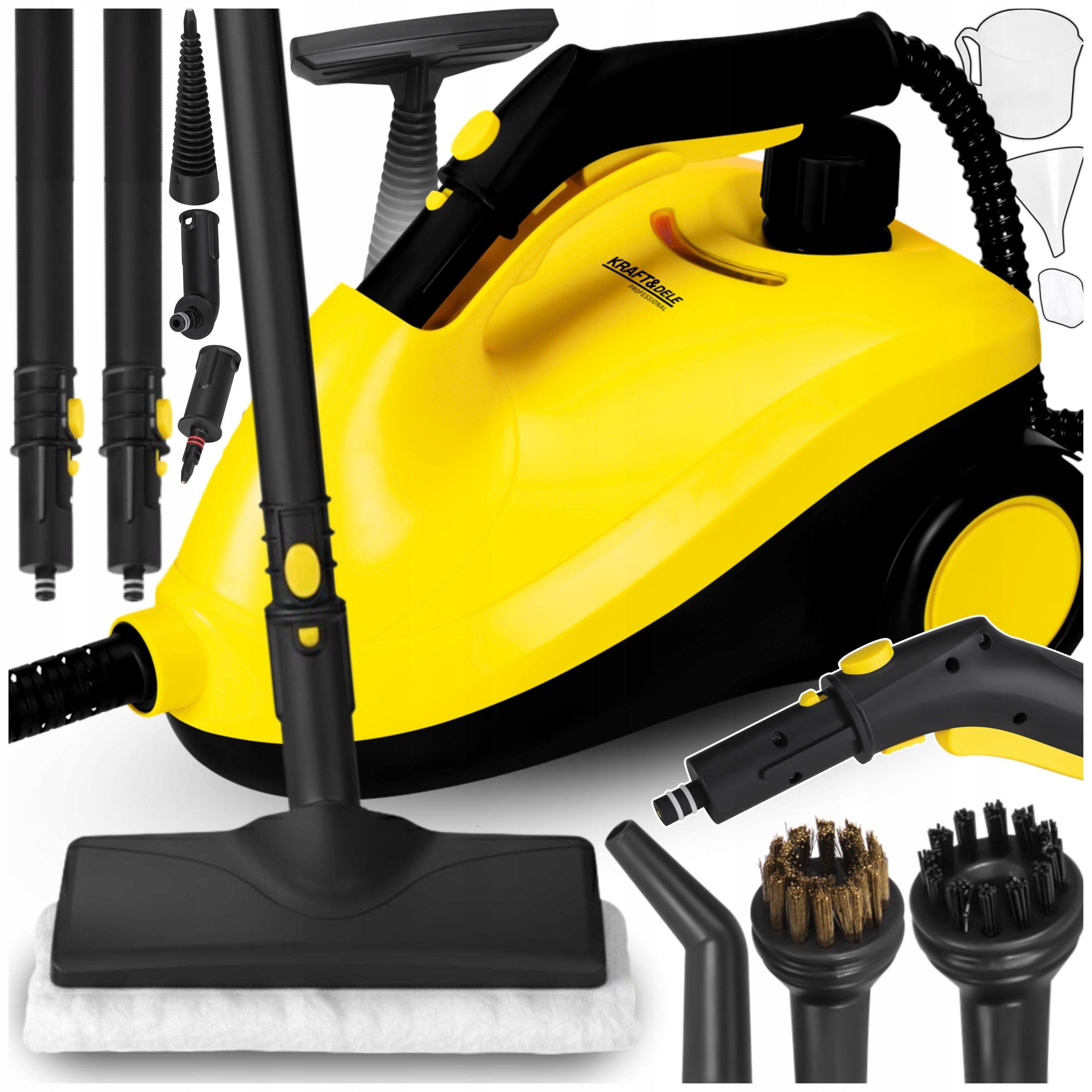 STEAM MOP STEAM CLEANER 2L GROUT WINDOW CLEANER 2500W VACUUM CLEANER STEAMER