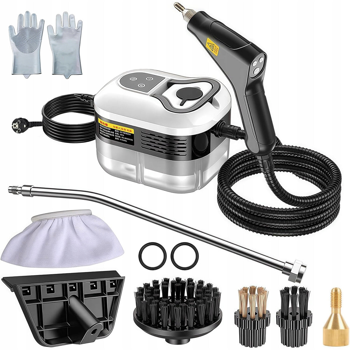 STEAM PRESSURE WASHER FOR KITCHEN AND BATHROOM 2500W 6 POWER LEVELS Model 6974800516433