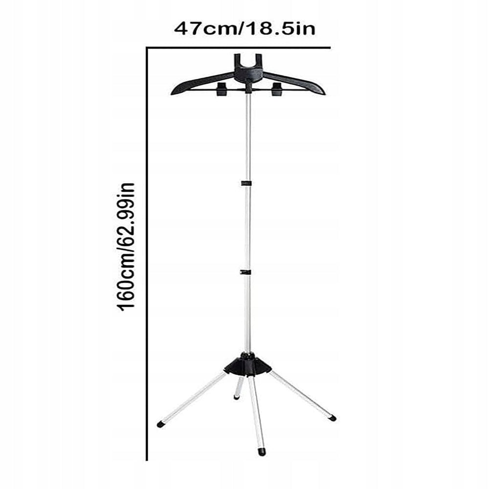 STEAM RACK FOR CLOTHES, TELESCOPIC TRIPOD AND CLOTHES HANGER Packaging status original