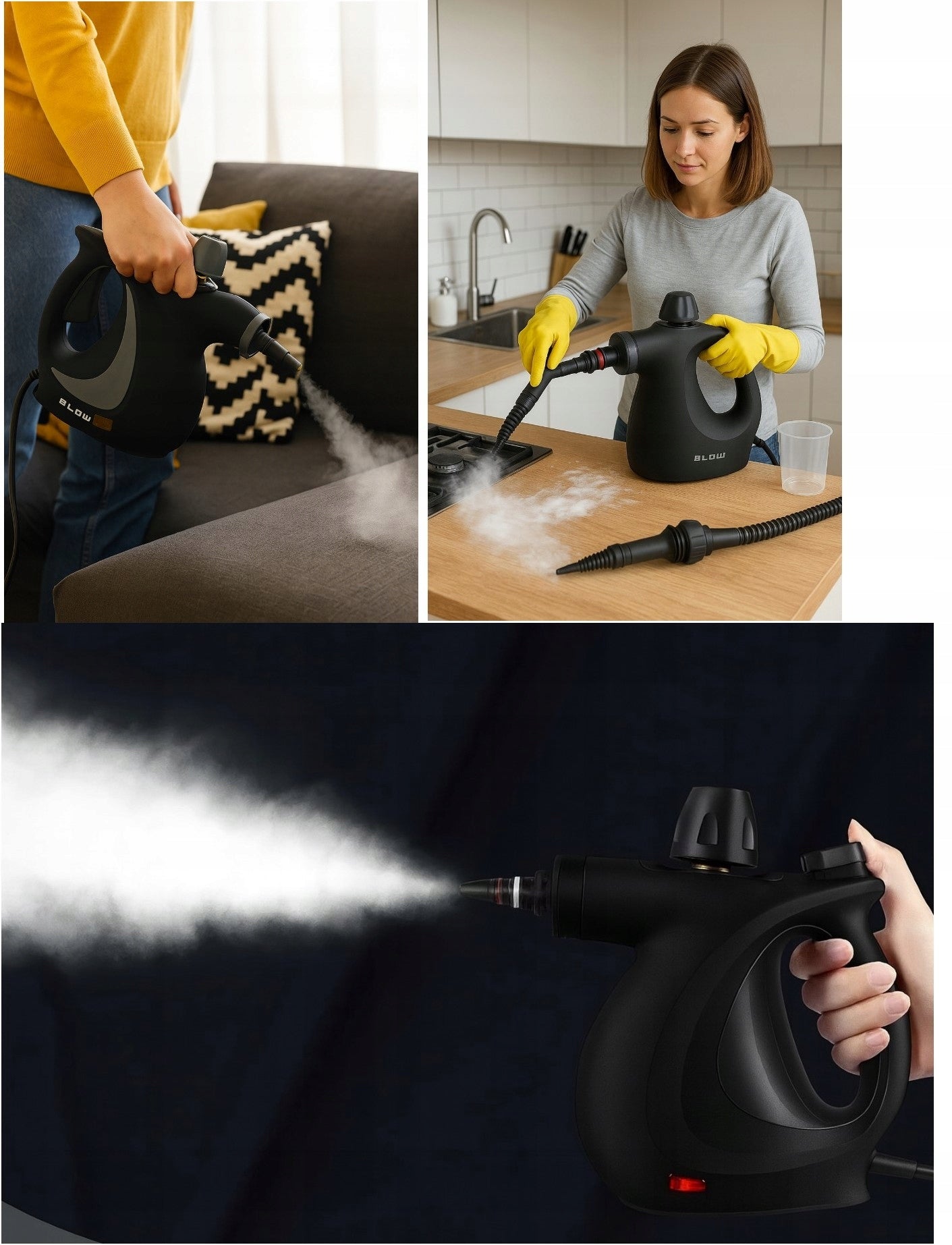 STEAM WASHER STEAM MOP 9in1 TIPS FOR UPHOLSTERY WINDOWS STEAMER CLEANER Brand no brand