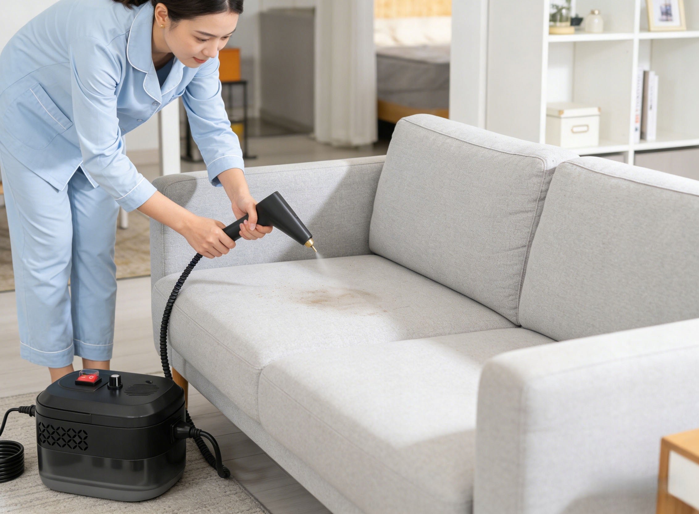 STEAMER 1500W STEAM CLEANING WITH 6 SPEED+2M STEAM HOSE+1400ML STRONG Brand LynkCust