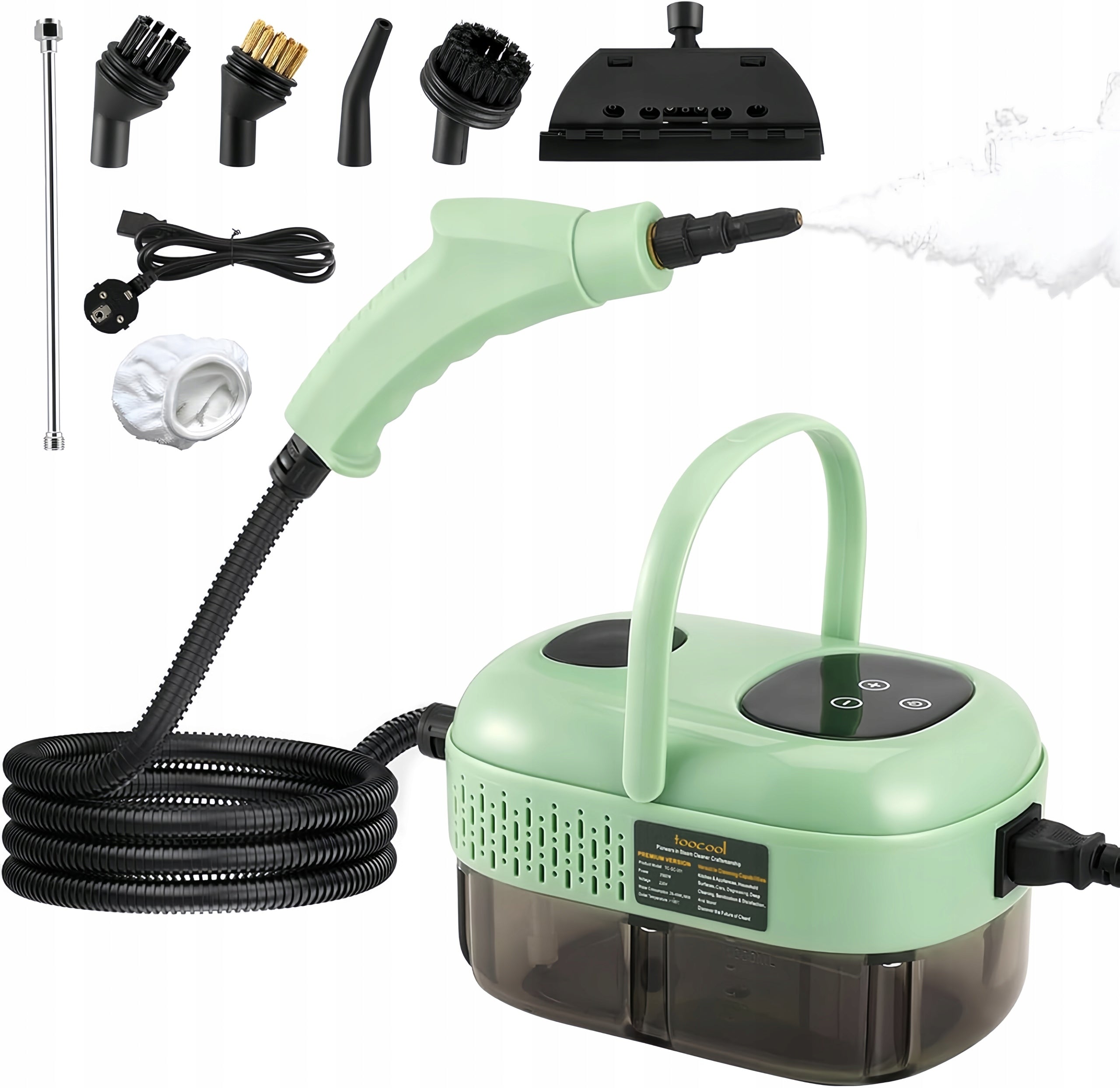 STEAMER 2500W STEAM CLEANING WITH 6 SPEEDS+3 TIPS 1100ML POWERFUL Brand no brand
