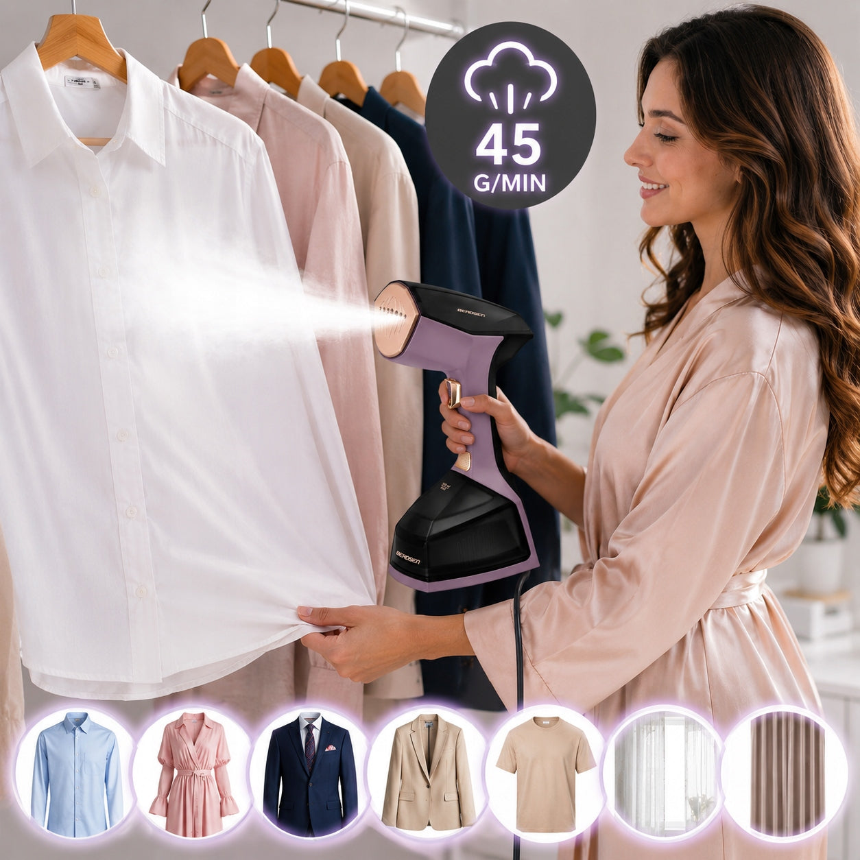 STEAMER CLOTHES STEAMER TRAVEL IRON TRAVEL STEAM ADJUSTMENT Brand no brand
