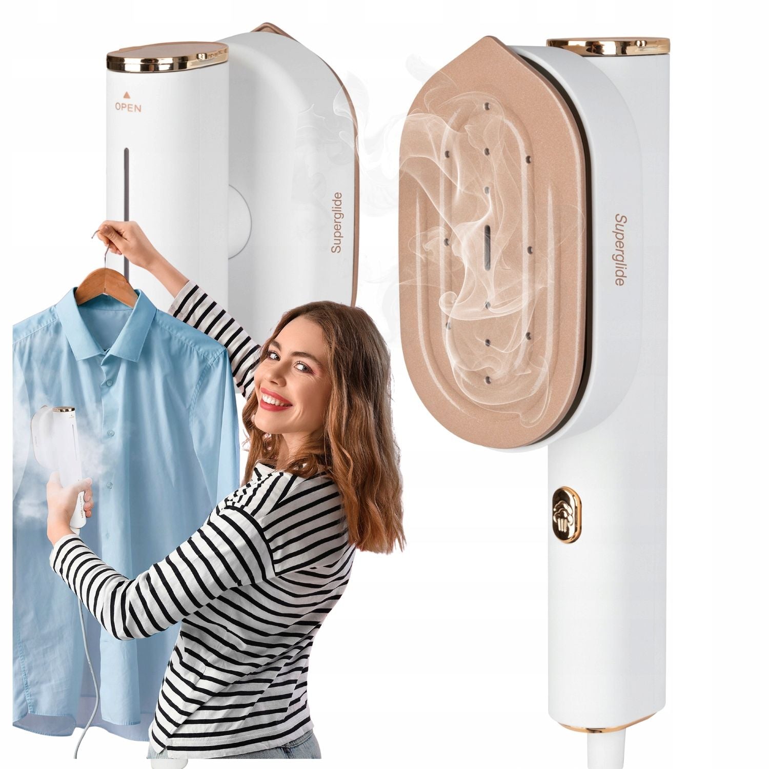 STEAMER FOR CLOTHES IRON Steam small steamer Travel tourist 1300W