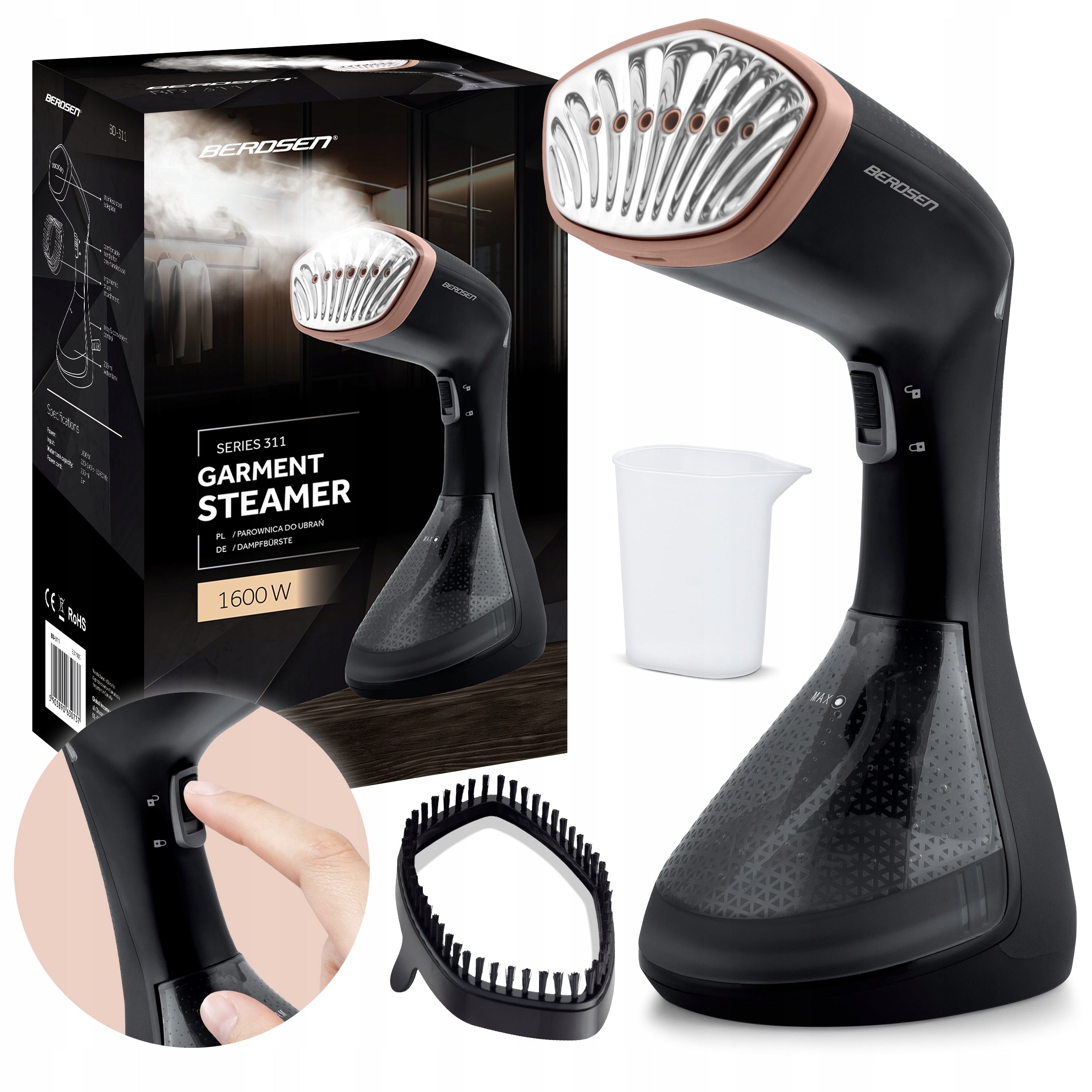 STEAMER FOR CLOTHES STEAM IRON 26G/MIN 1600W