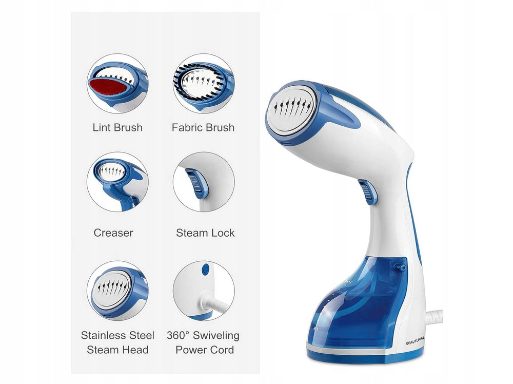 STEAMER IRON 260ml 1200W BEAUTURAL 722UK-0004 Manufacturer code PAROWNICA DO UBRAŃ STEAMER ŻELAZKO PAROWE 260