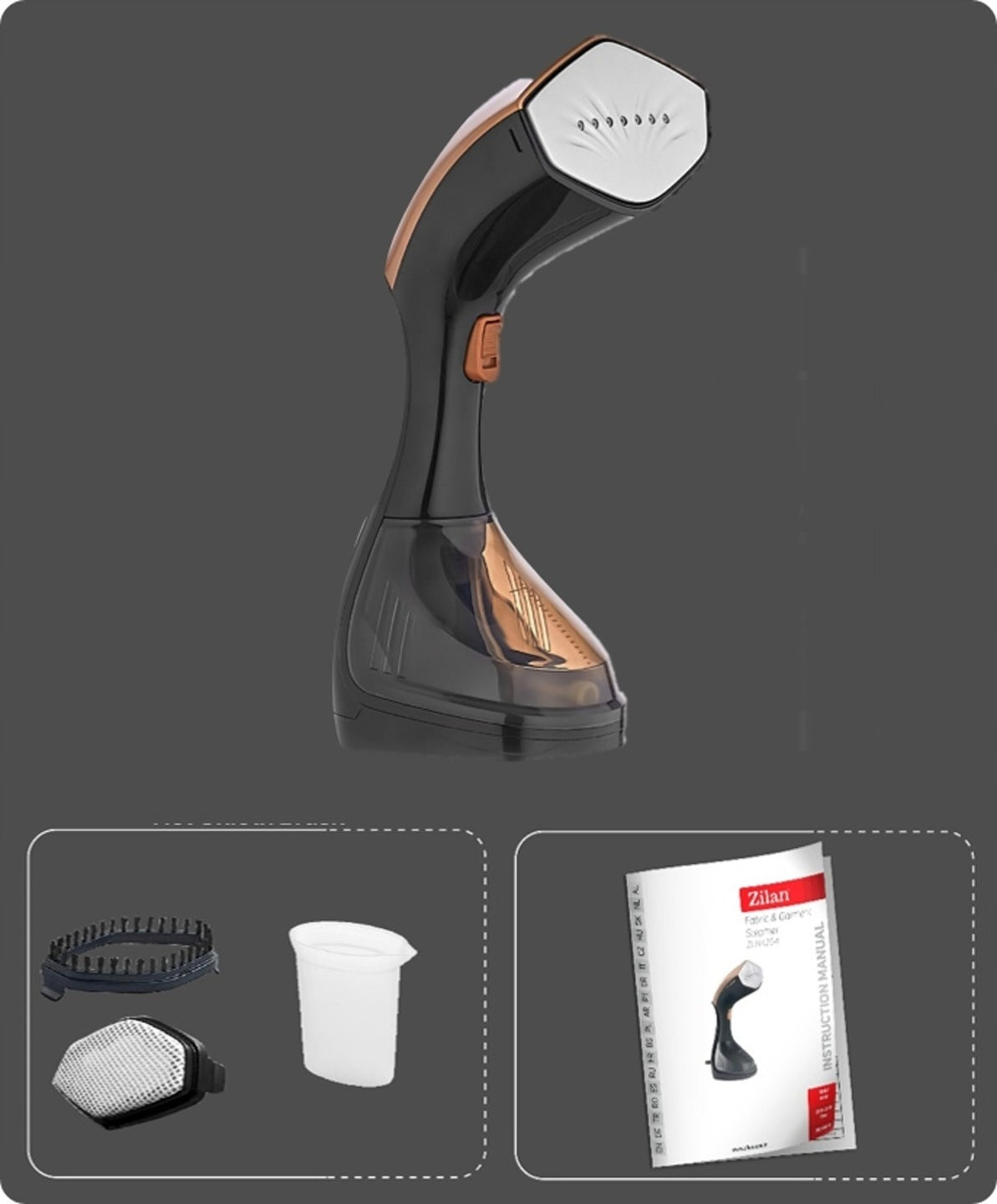 STEAMER IRON STEAMER FOR CLOTHES 230ML 1500W Dominant color black