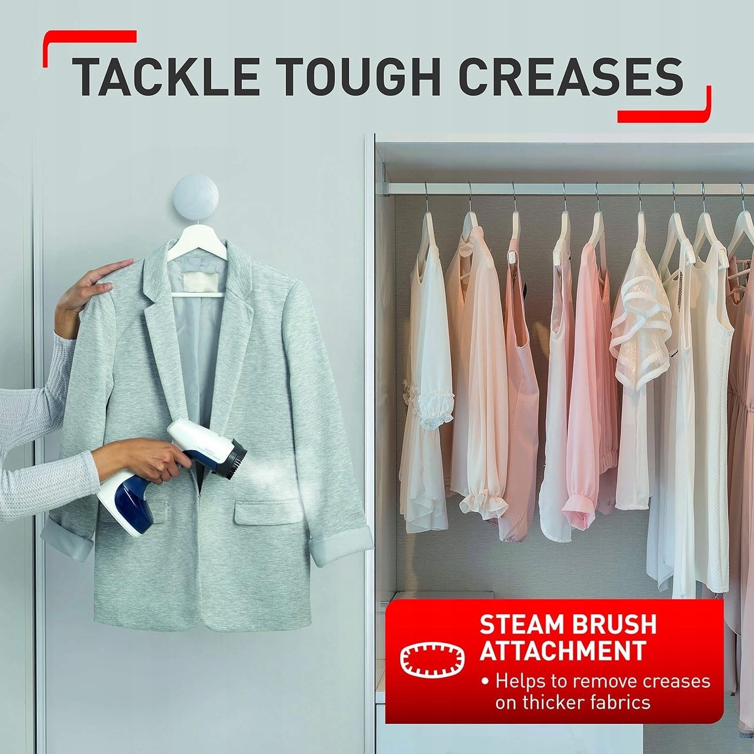 STEAMER hand steamer for clothes Tefal DT7050, 1100W, UK plug Type handheld