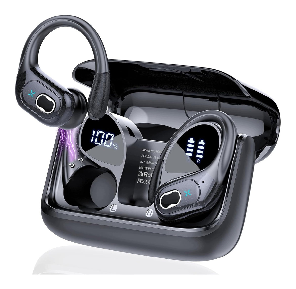 STECEi Wireless Sports In-Ear Headphones Bluetooth 5.4 Reduction