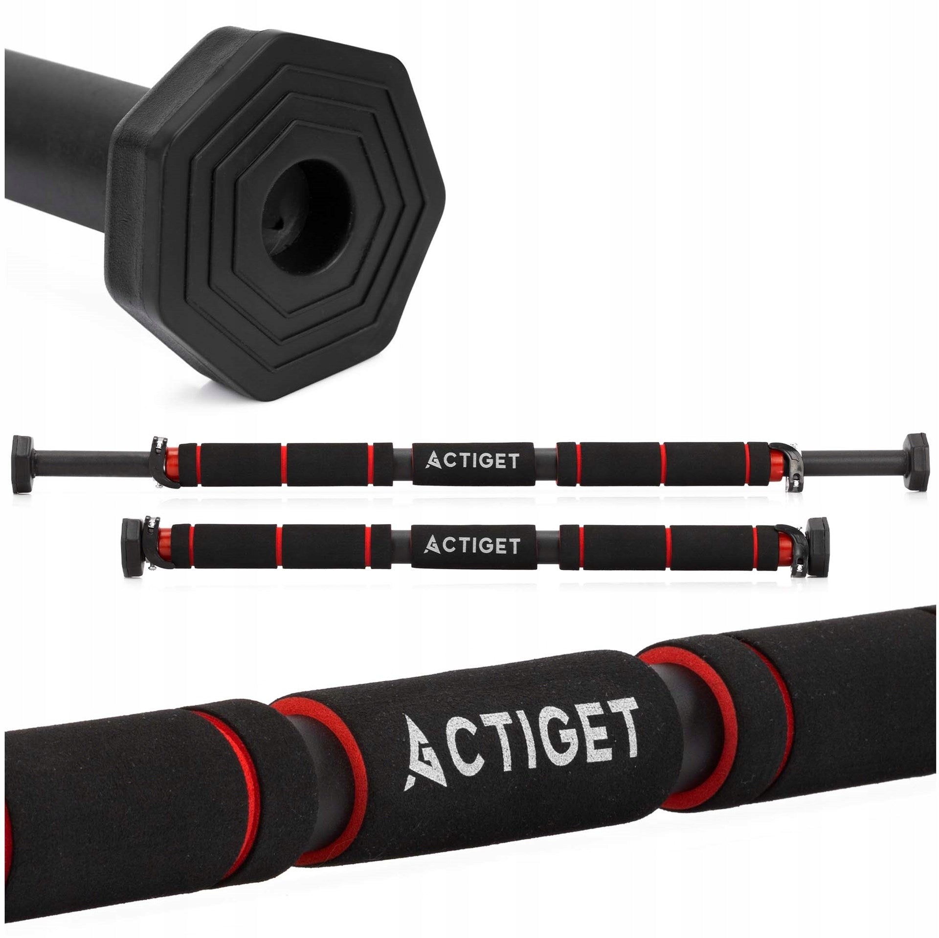 STEEL BAR FOR PULL-UP EXERCISE 60-100 cm ADJUSTABLE 300kg SOLID
