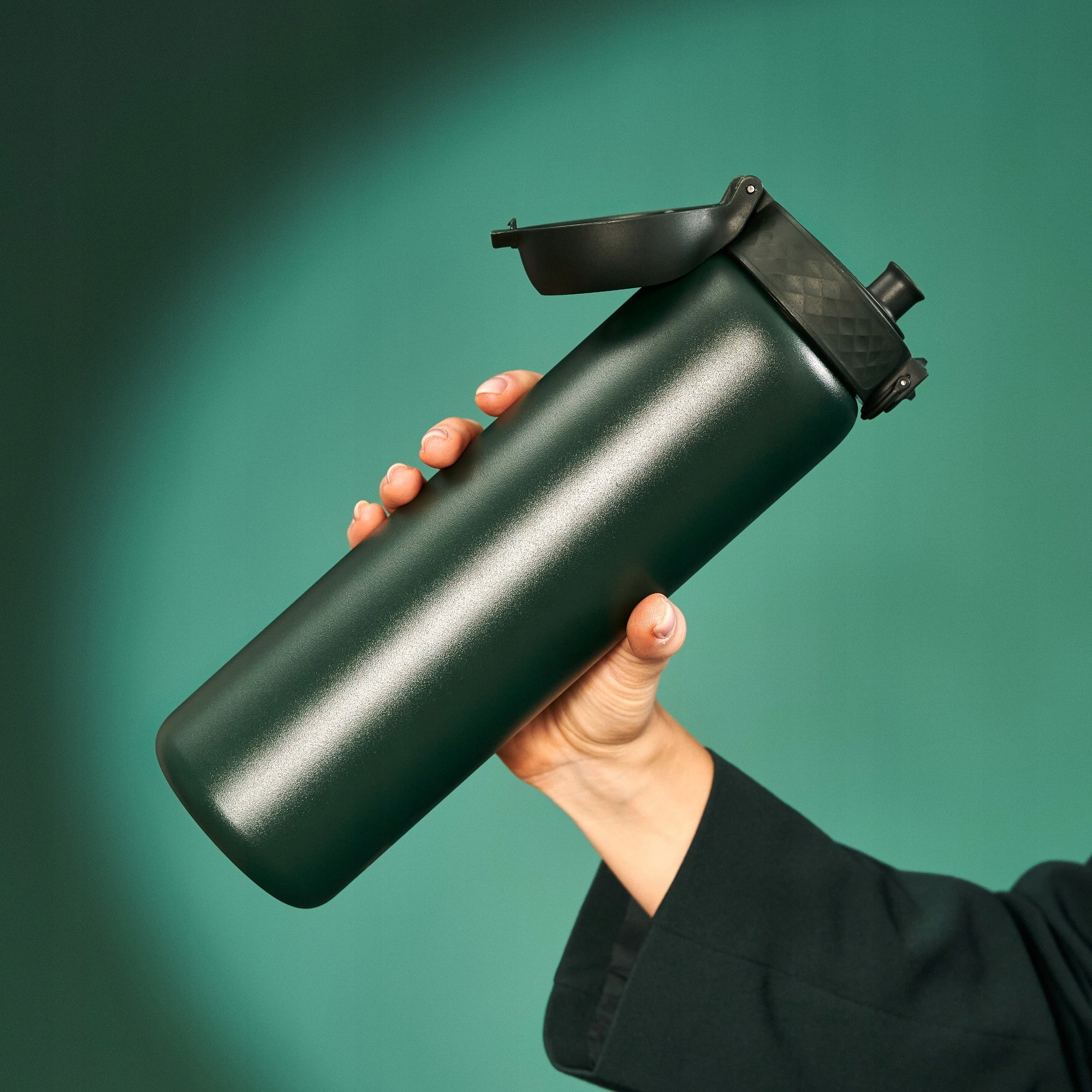 STEEL BOTTLE -ATEST PZH- MILITARY GREEN STAINLESS STEEL ION8 1,2 LITER Brand Ion8