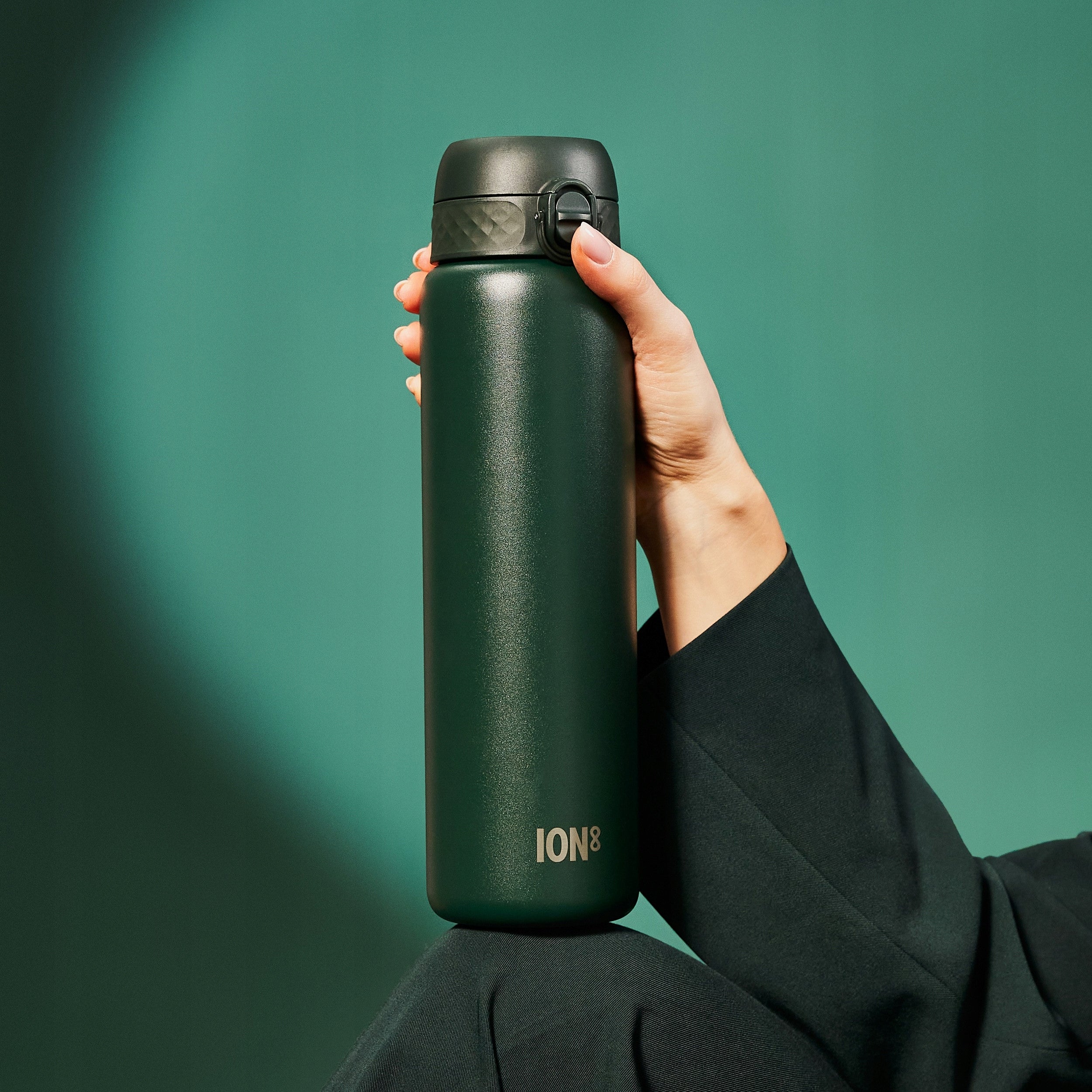 STEEL BOTTLE -ATEST PZH- MILITARY GREEN STAINLESS STEEL ION8 1,2 LITER Packaging status original