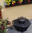 STEEL FIREPLACE FOLDING GRILL 2in1 STEEL MASSIVE MANUFACTURER MAZY Grate diameter / width 72 cm