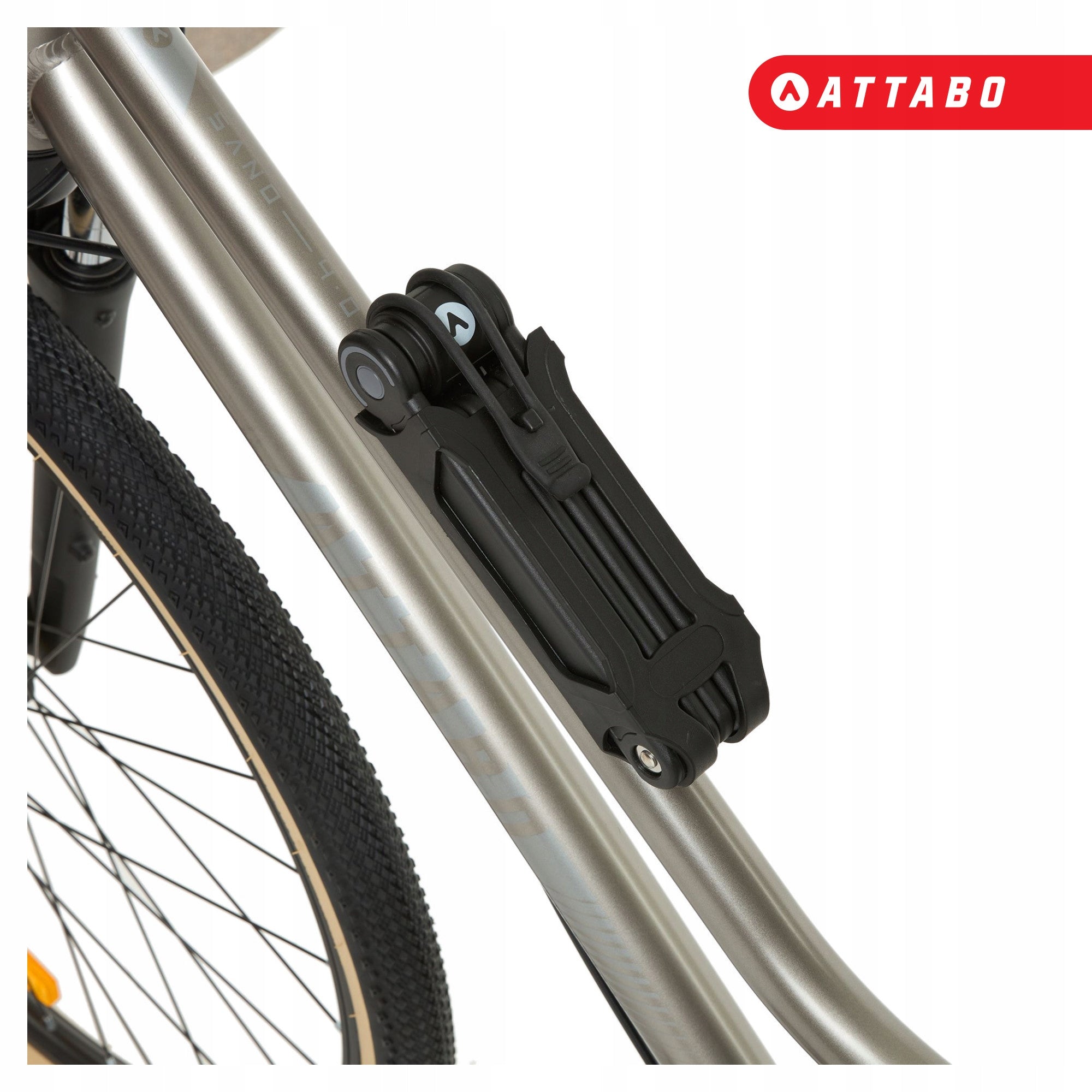 STEEL FOLDING BICYCLE CLASP SECURITY ATTABO FOR KEY F.84 cm Weight 800 g