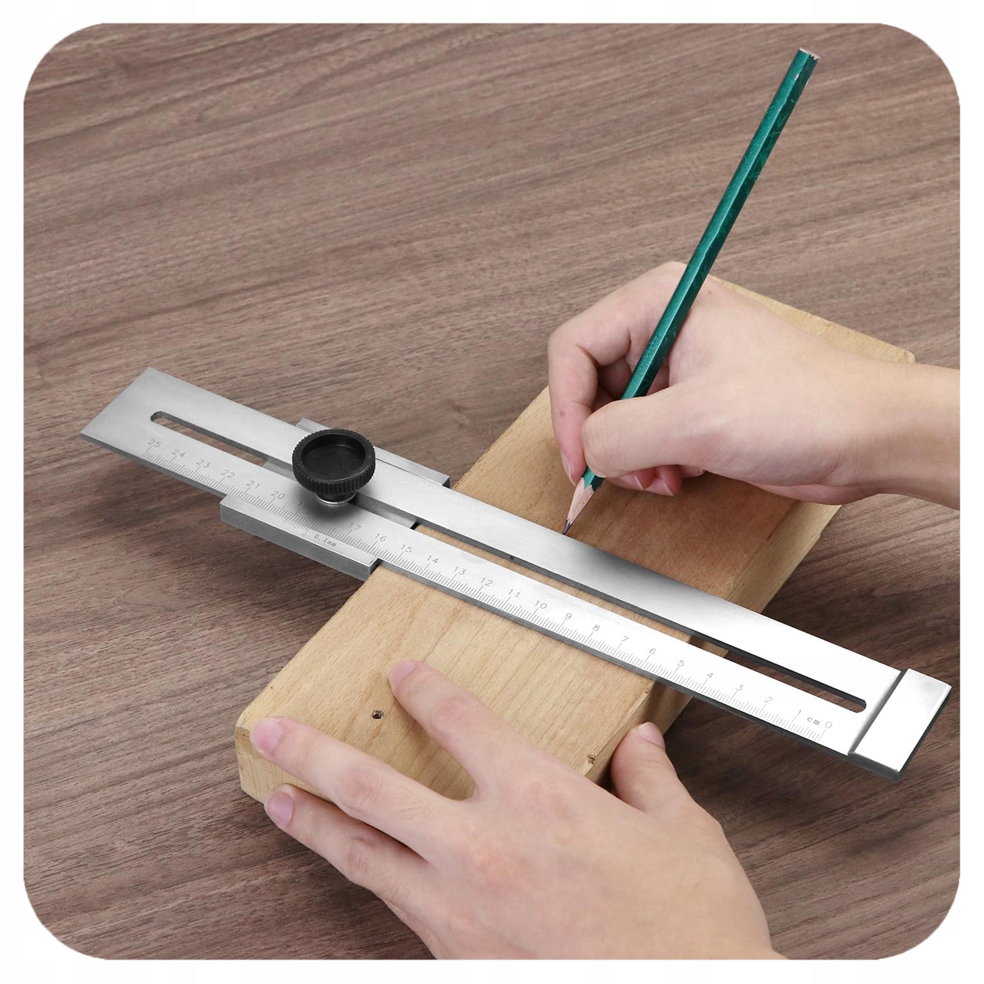 STEEL HARDENED TRACK CALIPER STRIP 250 mm PROFESSIONAL ACCURATE Maximum measurement range 250 mm