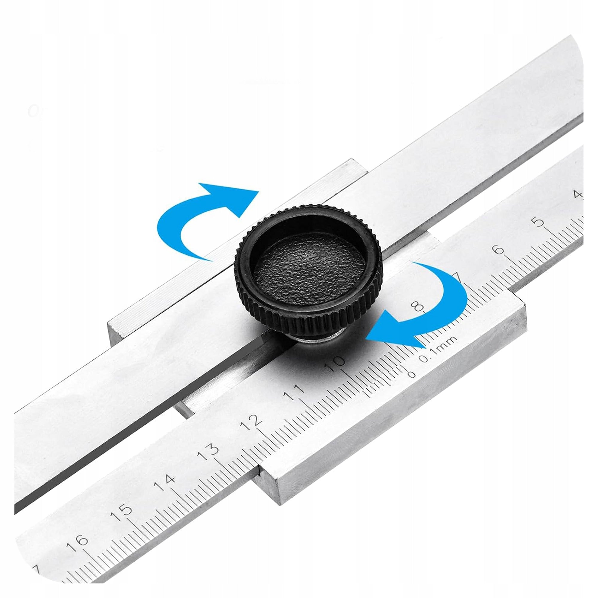 STEEL HARDENED TRACK CALIPER STRIP 250 mm PROFESSIONAL ACCURATE Measurement accuracy 0.1 +/- mm